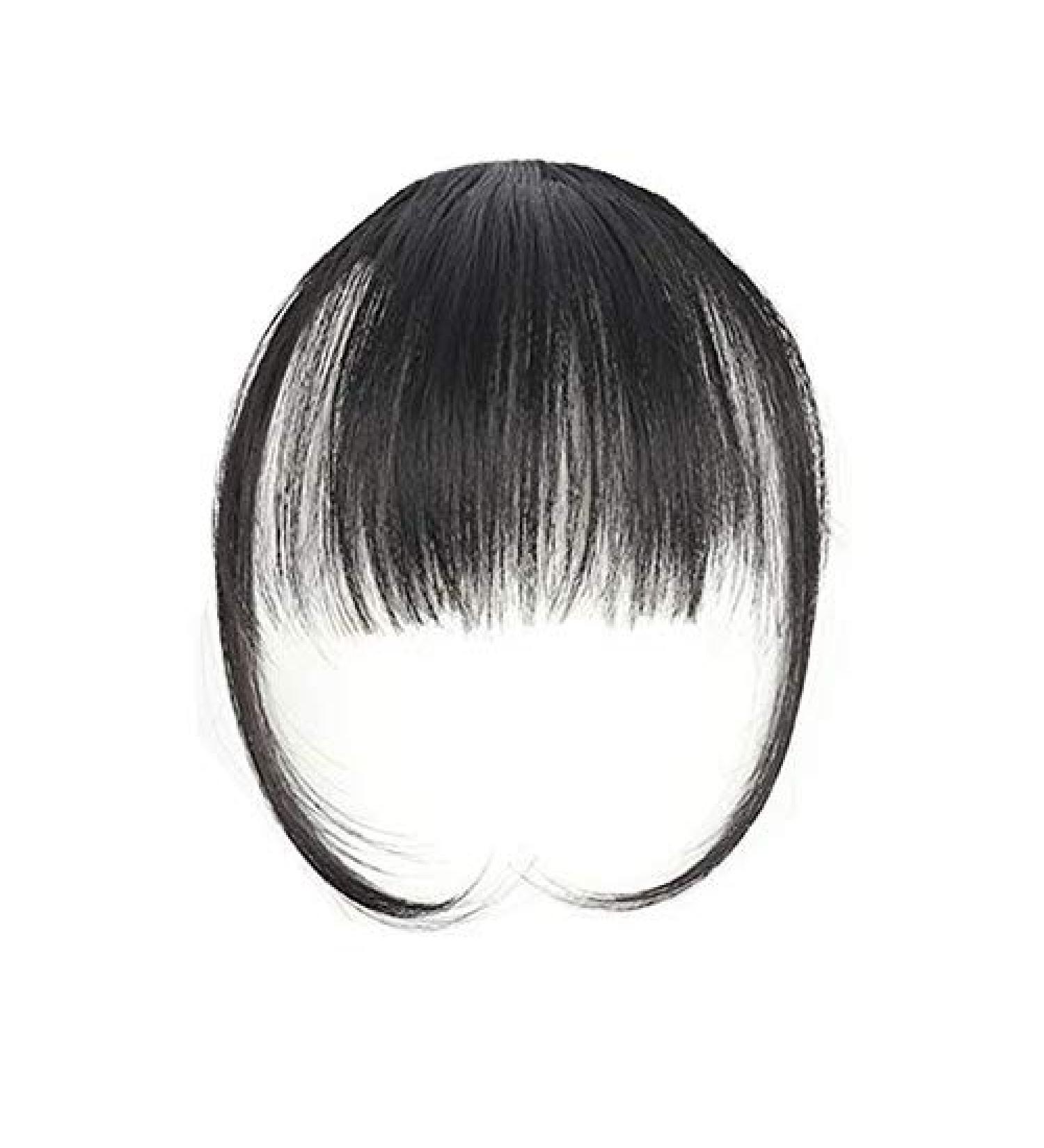 Natural Synthetic Hair Flat Bangs/Fringe Mini Hair Bangs Fashion one Clip-in Hair Extension (Jet Black) - Buy Online on GoSupps.com