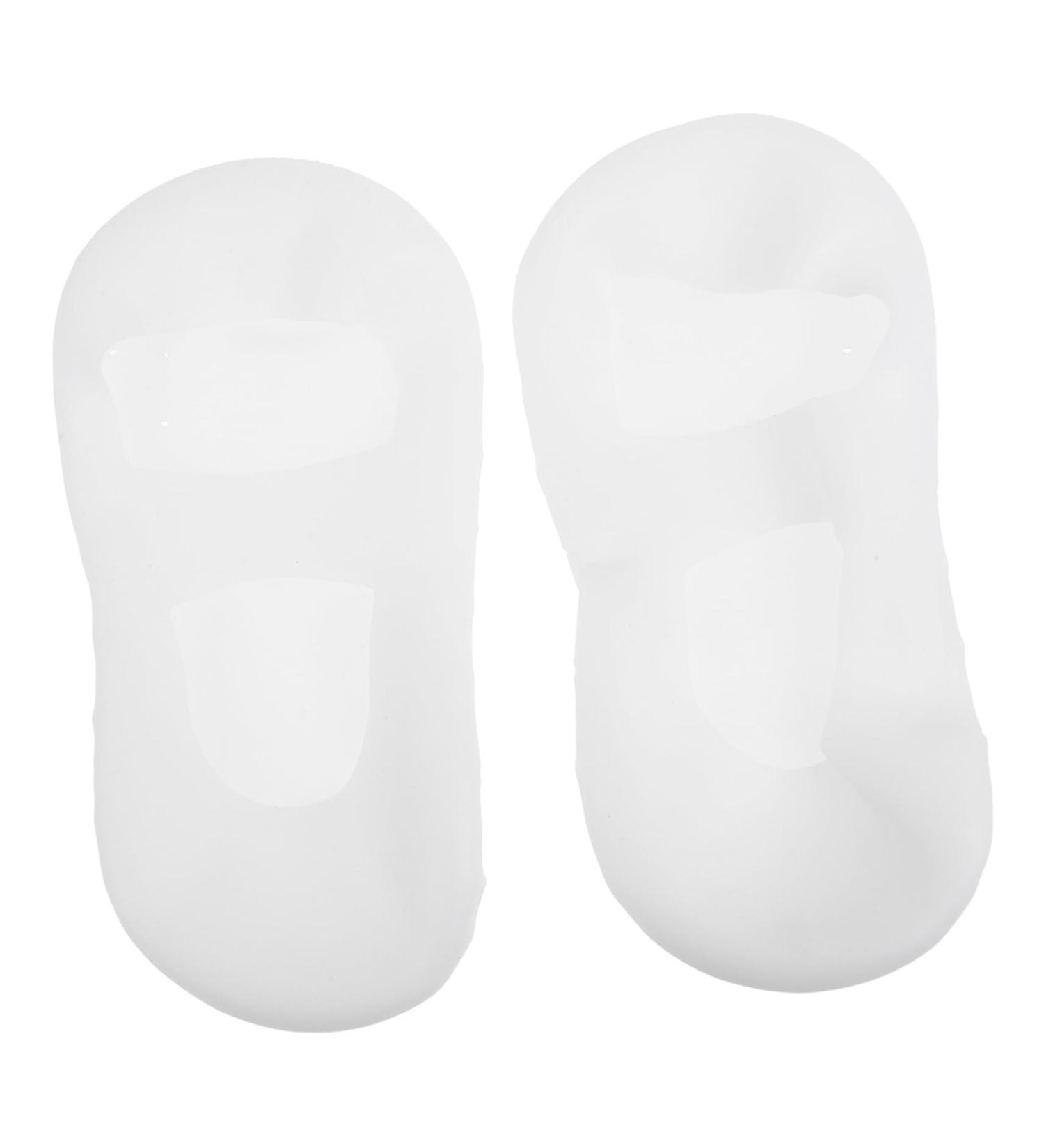 FRCOLOR 1 Pair Silicone Heel Protector Silicone Moisturizing Socks Silicone Boat Sock Spa Gel Socks Silicone Socks Beach Sock Tendon Socks Dance Socks Sole of Foot Men and Women White - Buy Online on GoSupps.com