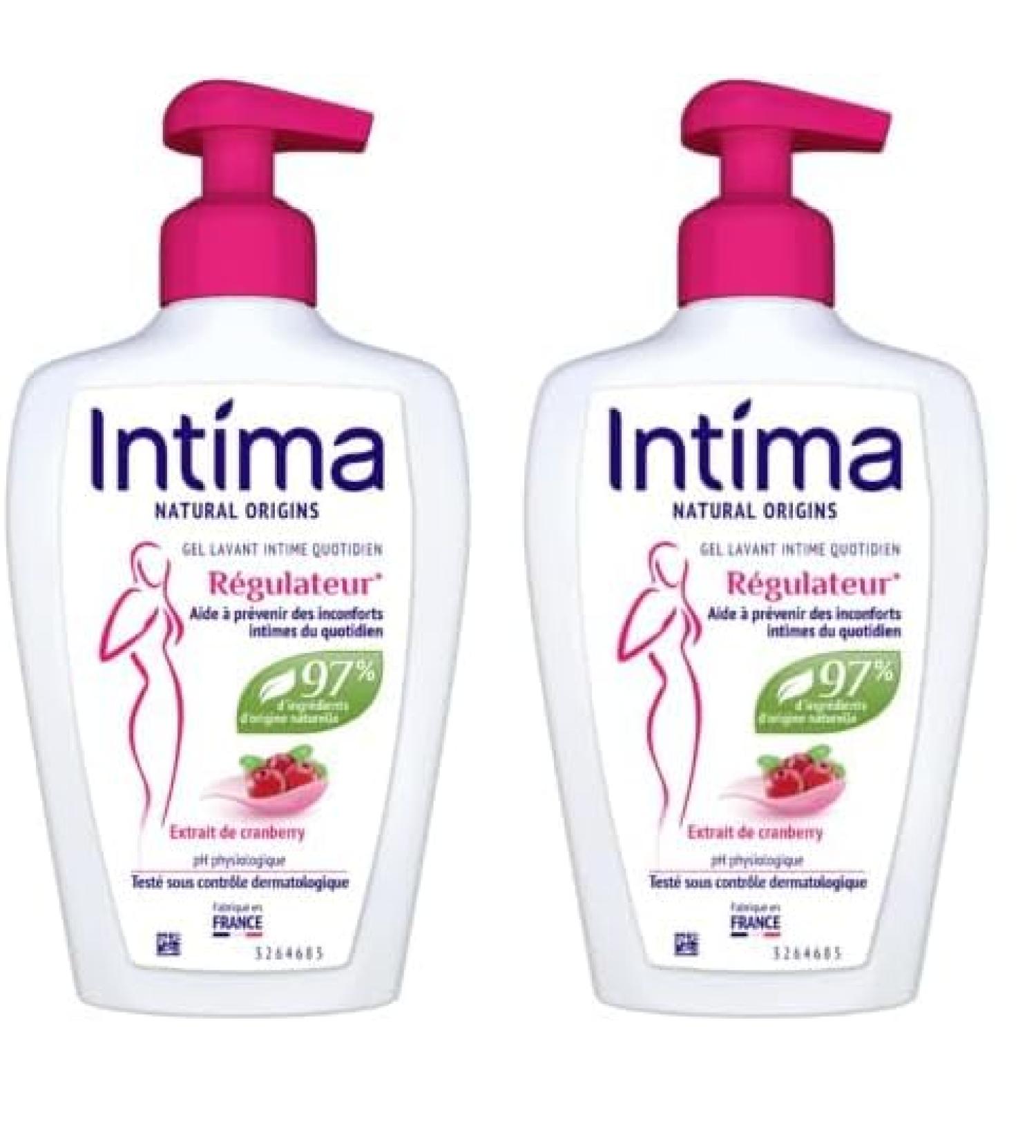 INTIMA Gel R gulateur active Natural Origins 500ml (Lot de 2)