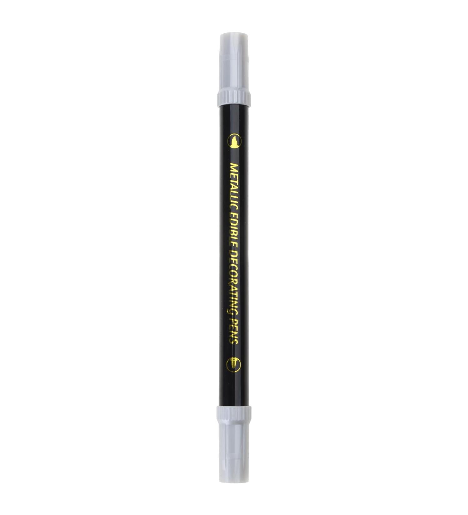Food Coloring Pens Color Double Sided Edible Food Coloring Marker with Fine and Thick Tip Food Grade Marker Silver - Buy Online on GoSupps.com