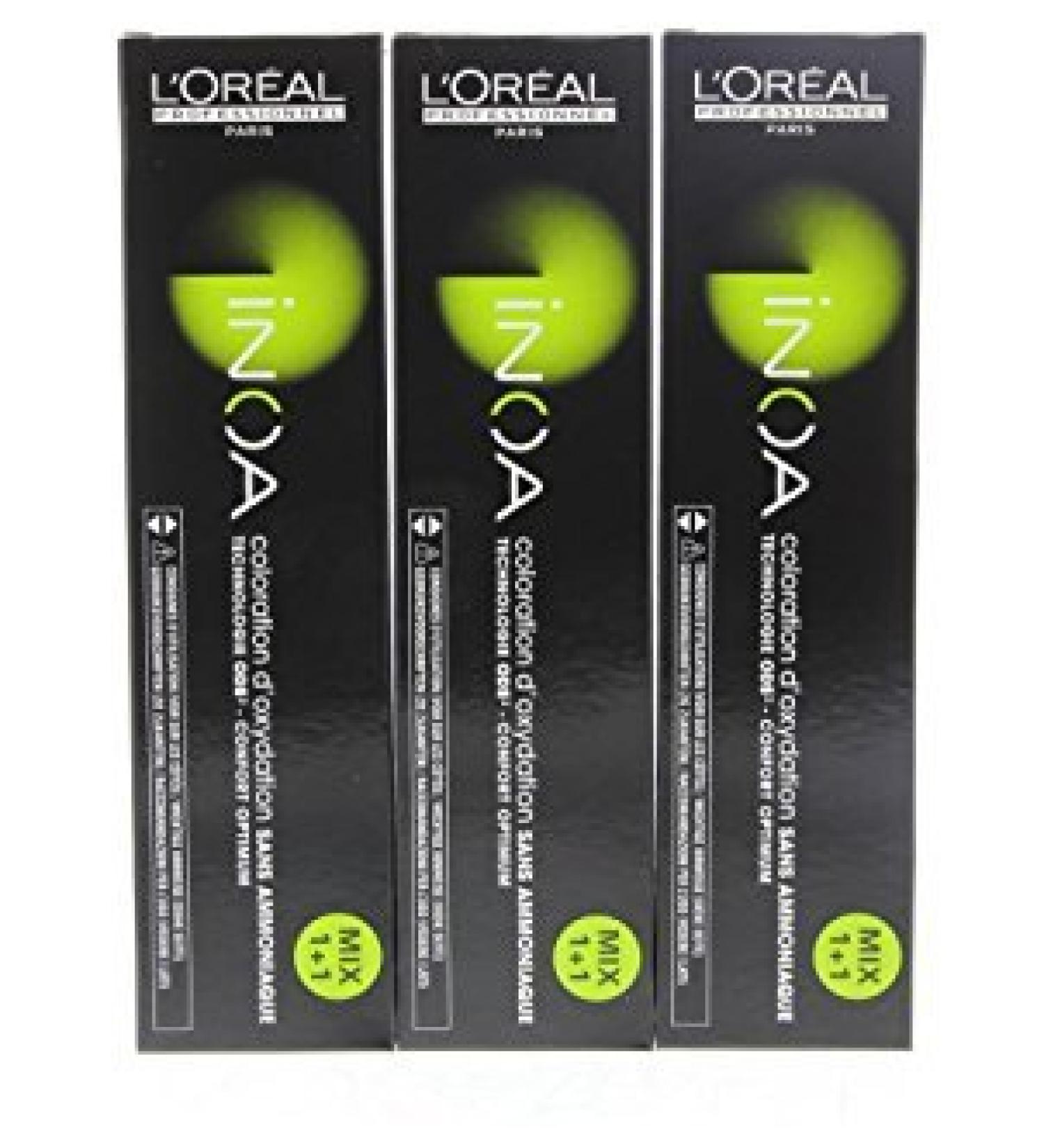 L'Or al Inoa 7.3 Medium Blonde Gold 60 ml Conf 3 pieces 7.3 Medium Blonde Gold 60 ml (Lot de 3)