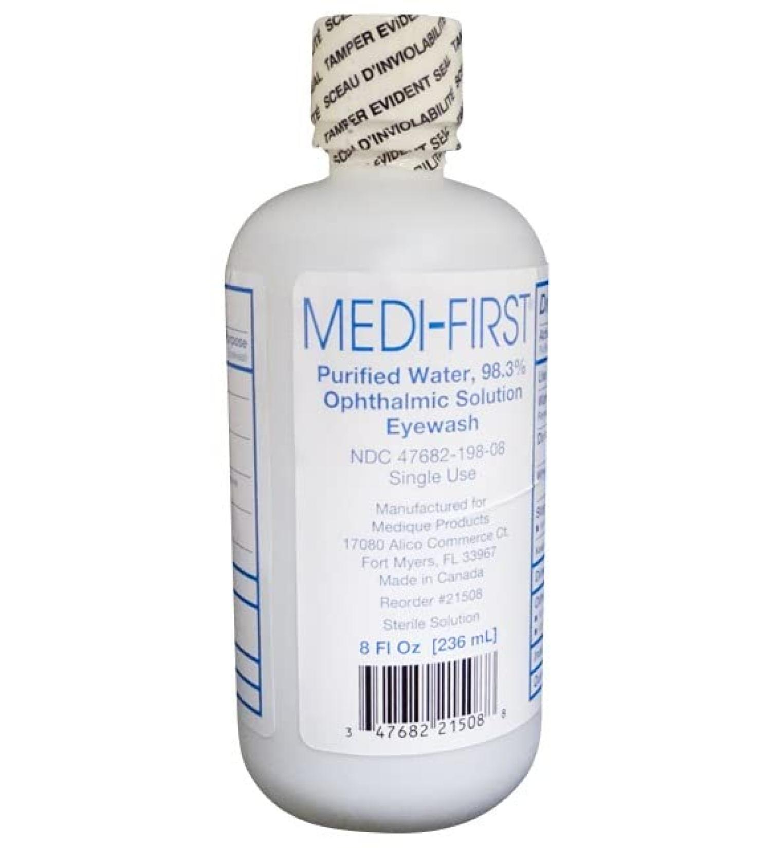 Medique/Medi-First Buffered Eyewash Eye Care Body Wash 8 Oz Bottle - MS55780 (10 Bottle)