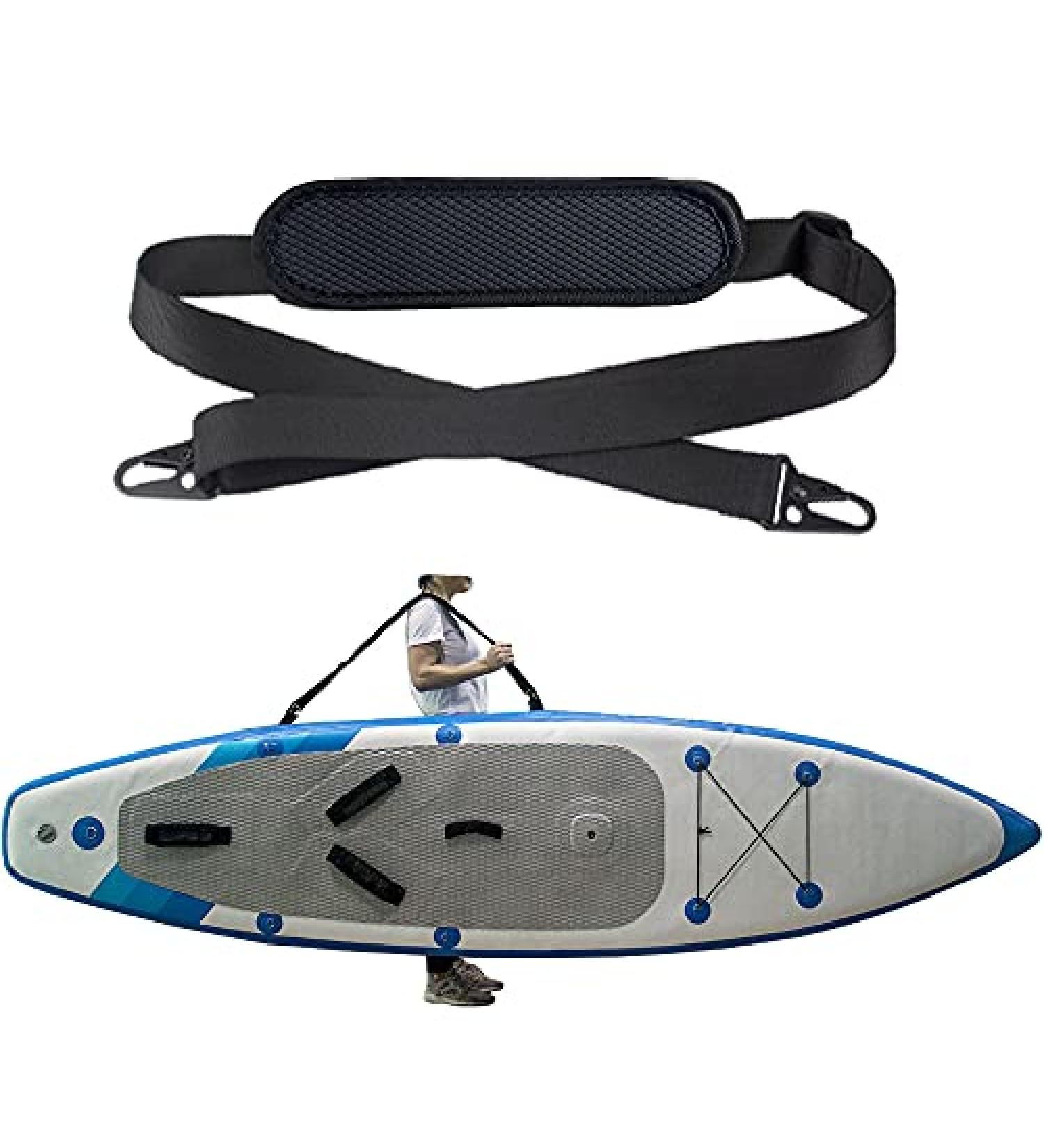 Adjustable SUP Carrier Shoulder Strap for Surfing and Paddle Board - Black - Buy Online on GoSupps.com