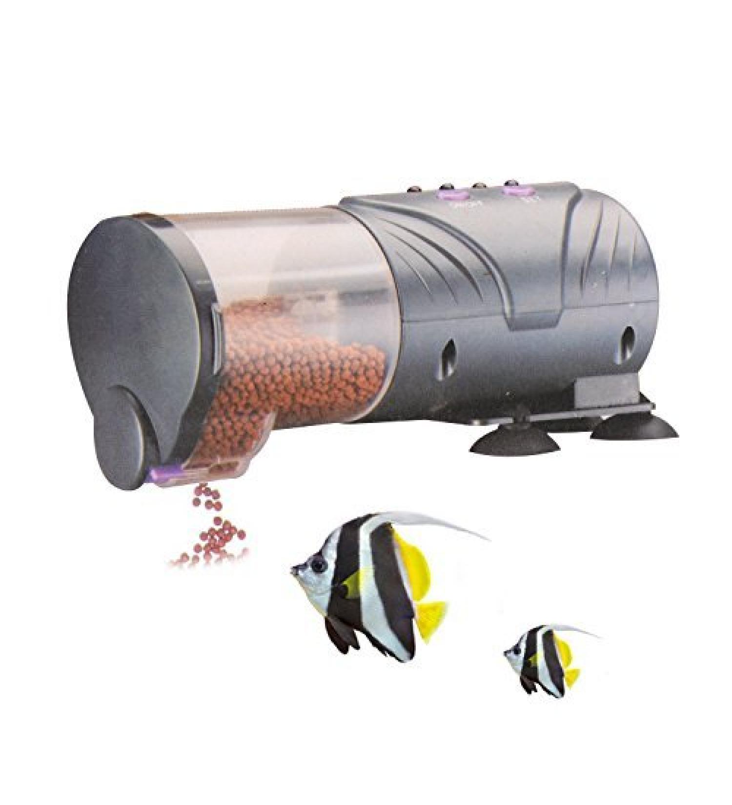 Aquarium Automatic Fish Feeder Saim Daily Double II Battery-Operated Automatic Fish Feeder - Buy Online on GoSupps.com