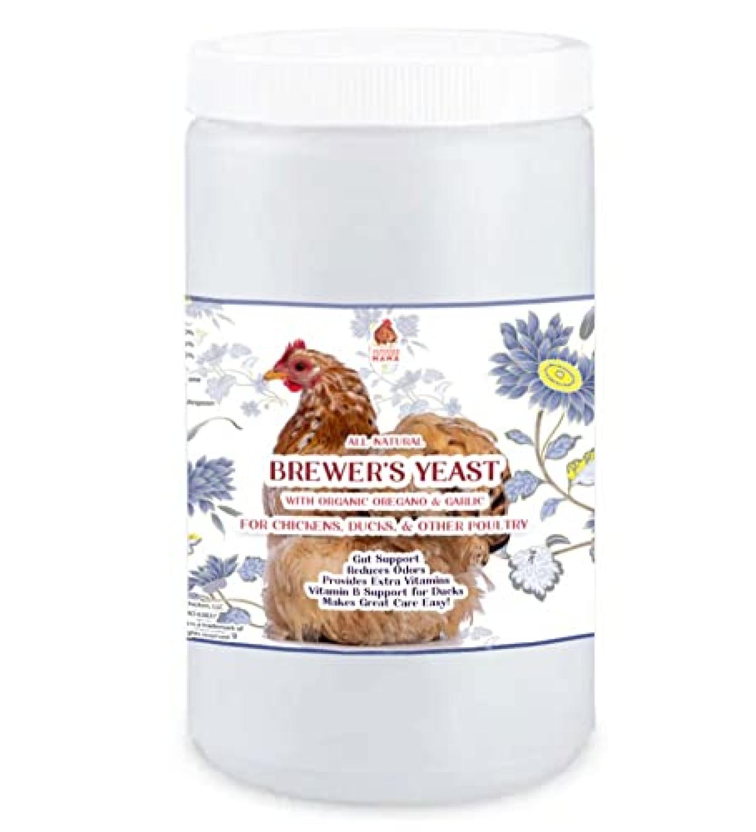 Pampered Chicken Mama Probiotic Brewer's Yeast with Echinacea, Garlic & Oregano - 1.25lbs | Chicken & Duck Vitamins | Coop Supplies - Buy Online on GoSupps.com