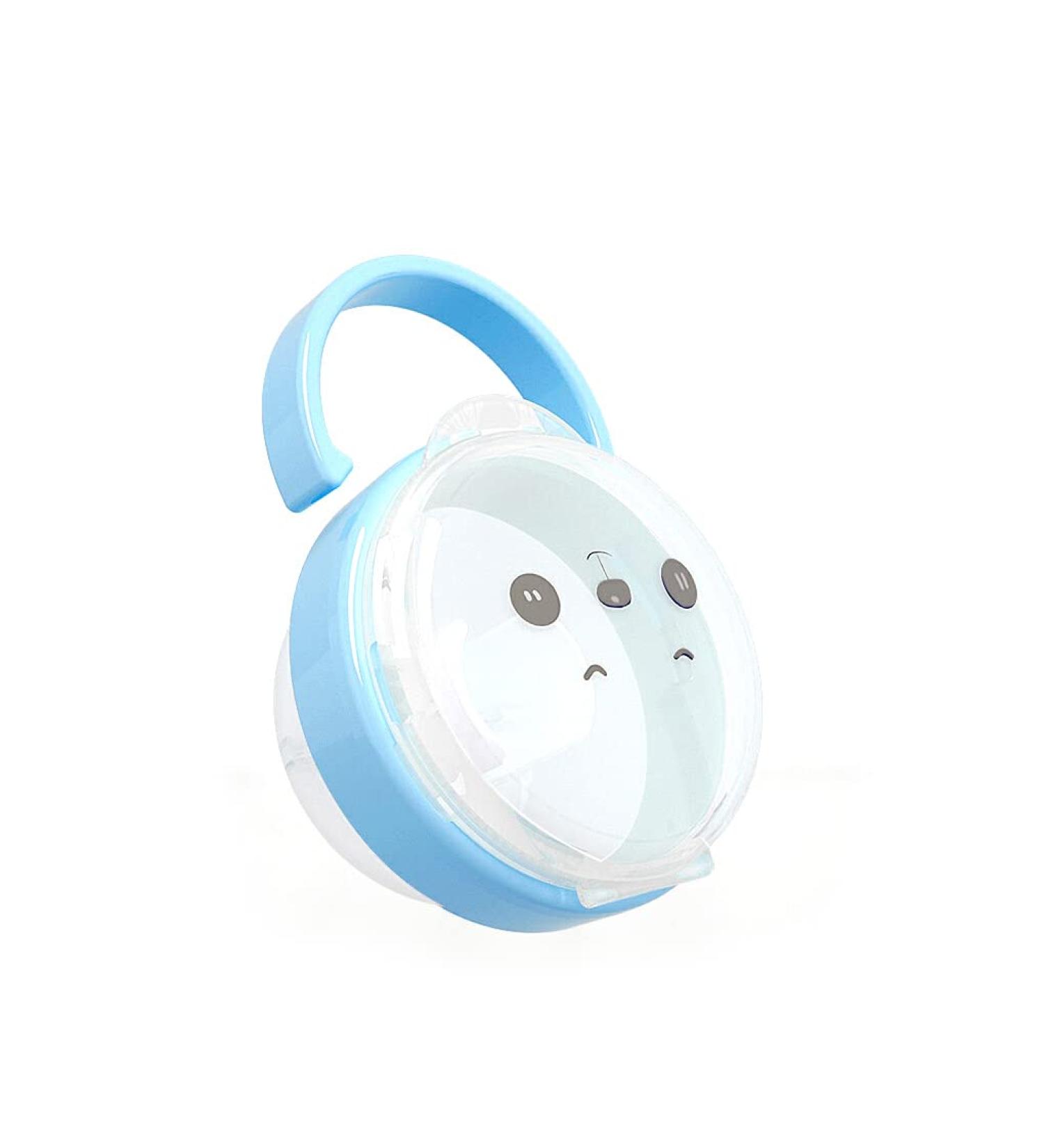 Budiniao Baby Pacifier Storage Box Clip | Portable Dustproof Organizer for Infants & Kids - Blue - Buy Online on GoSupps.com
