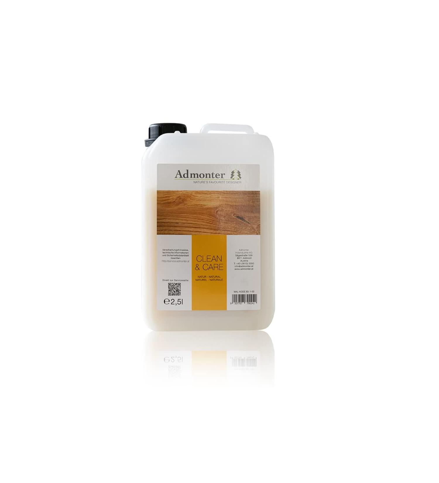 Admonter Parquet Care Product - Clean & Care Natural 2.5L | Premium Floor Maintenance - Buy Online on GoSupps.com