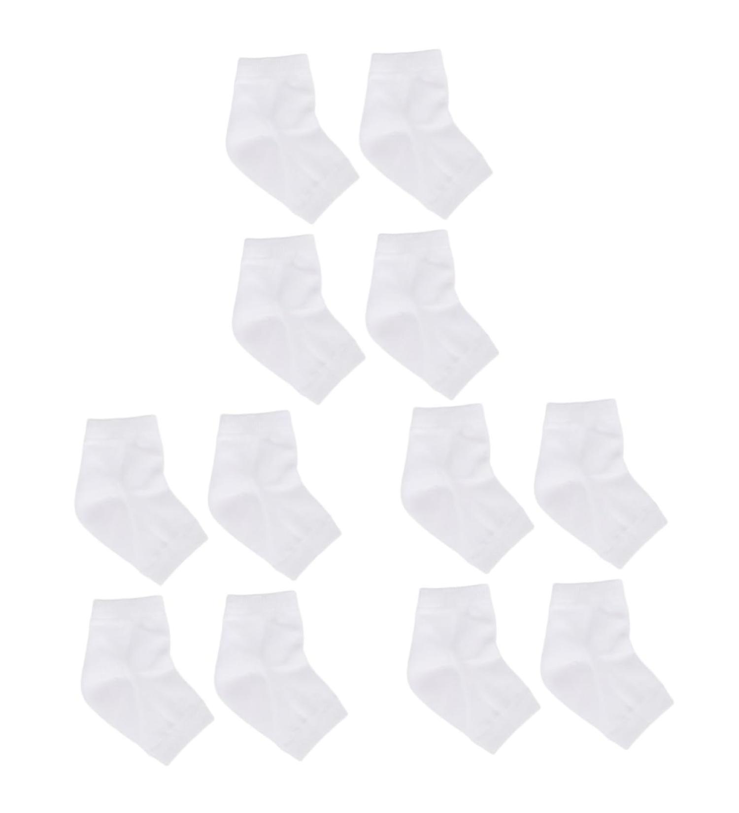 minkissy Socks Pairs Heel Socks Heel Sleeves Protectors Gel Heel Sleeves feet Repair Socks Heel Protector Socks feet Cracked Socks Gel Foot Socks Ankle Socks White Anti-Crack and wo Men - Buy Online on GoSupps.com