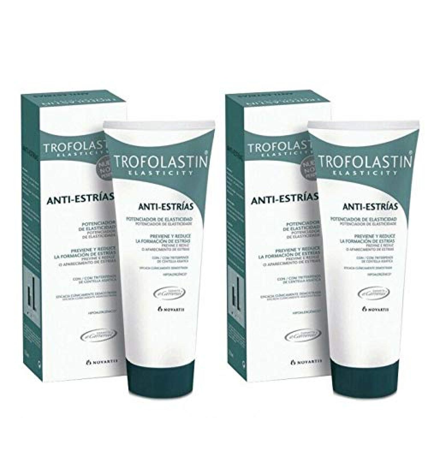 2 Tubes TROFOLASTIN Anti-Stretch marks 250ml 8.45 floz. 500ml Total Skin Treatment