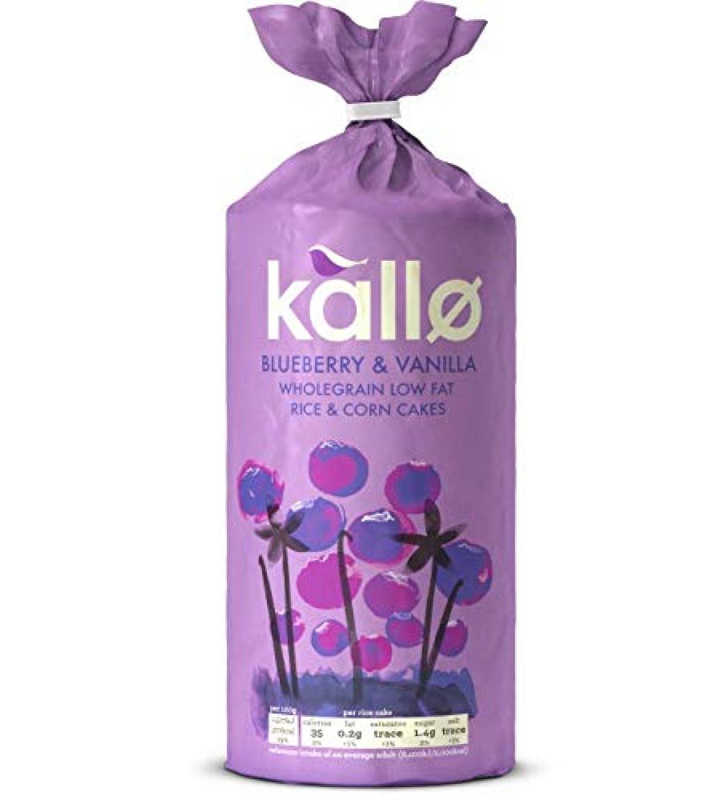 Kallo Kallo | Blueberry/Van Rice/Cakes | 1 X 131G