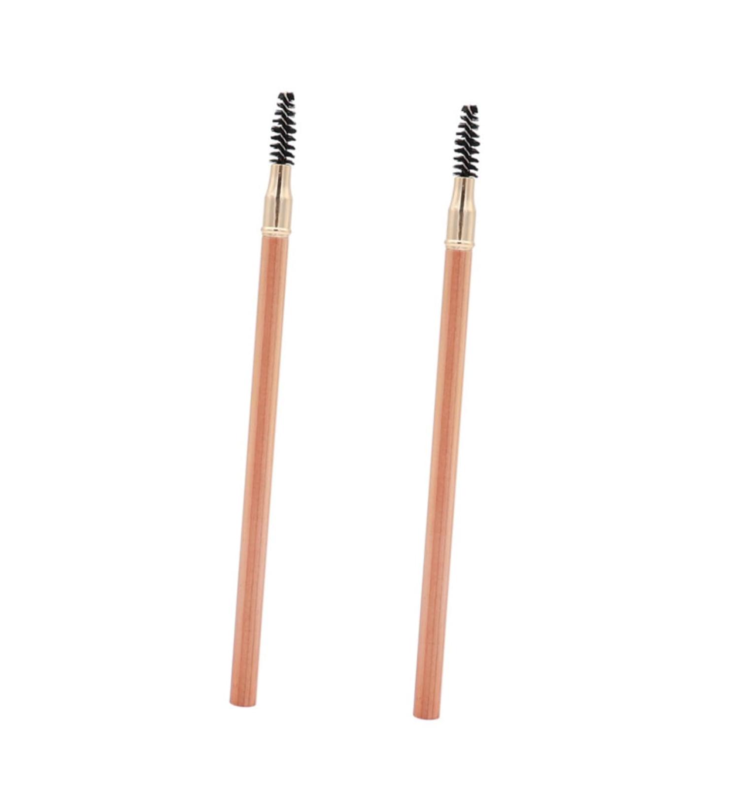 SOESFOUFU 2pcs Double Ended Eyebrow Pencil with Brush Women Makeup Pencils Makeup Eyebrow Tool Eyeliner Wood - Buy Online on GoSupps.com