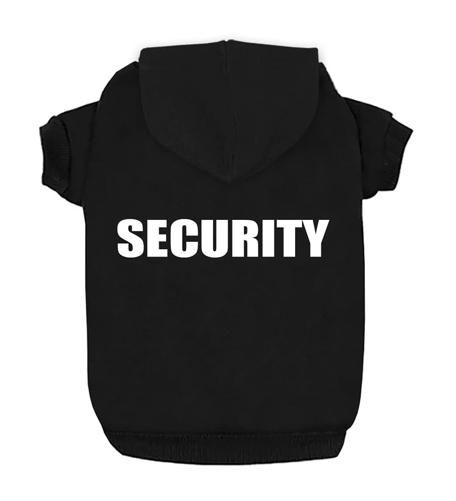 Izefia Dog Hooded Sweater - Premium Cotton Pet Clothing for Small & Medium Dogs - Black Size L - Warm & Cozy Security RDC Jacket - Buy Online on GoSupps.com