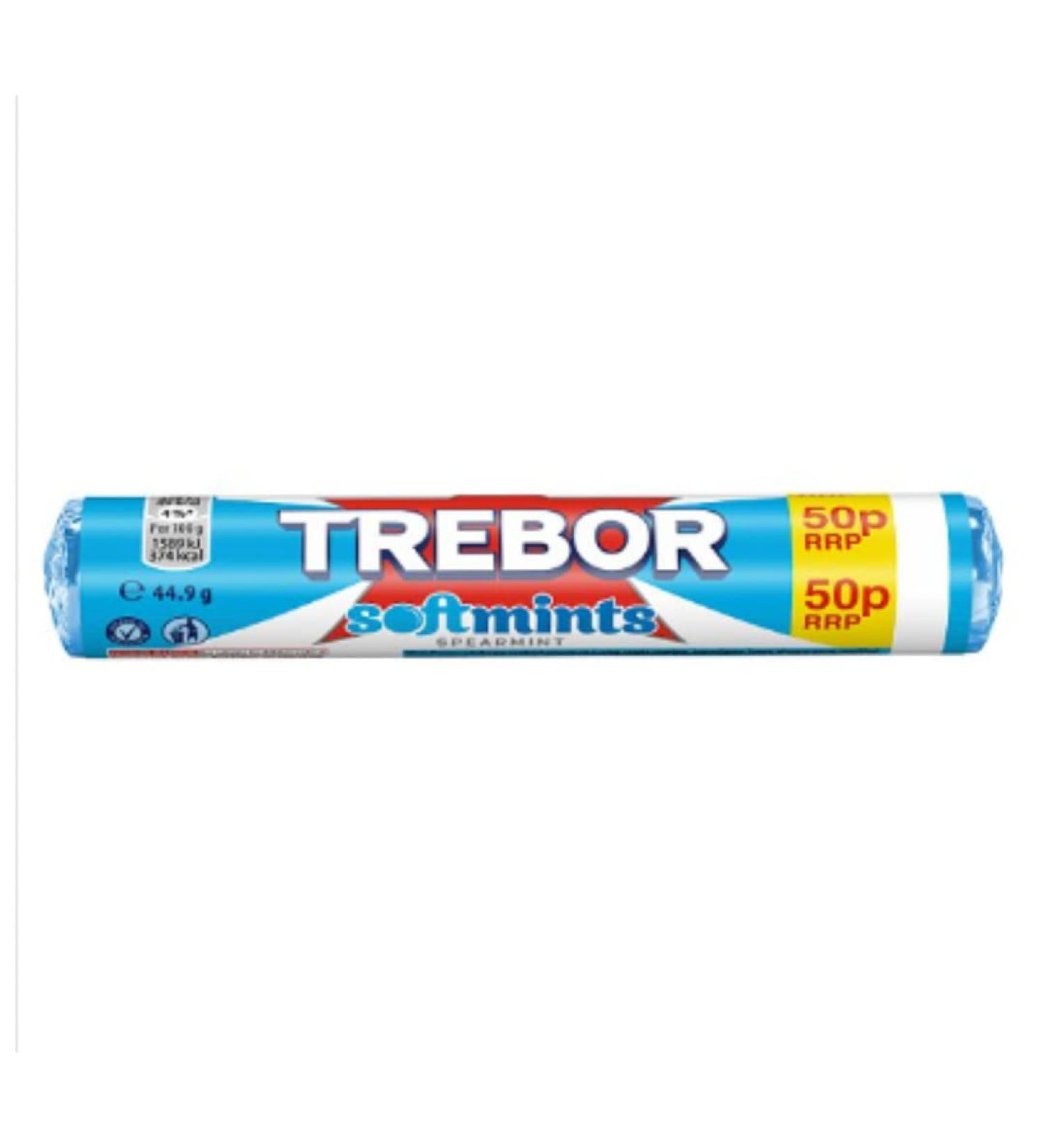Trebor Softmints Spearmint 45g Rolls 40 Rolls