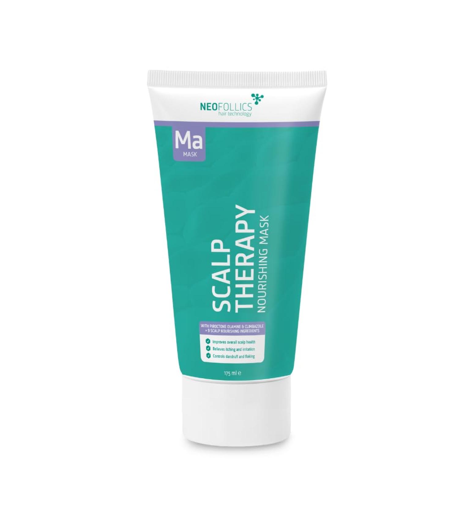 Neofollics Hair Technology Neofollics Scalp Therapy Nourishing Mask Scalp Mask Nongreasy leavein mask against dandruff seborrheic eczema and psoriasis Soothes itching and flaking 175 ml - Buy Online on GoSupps.com