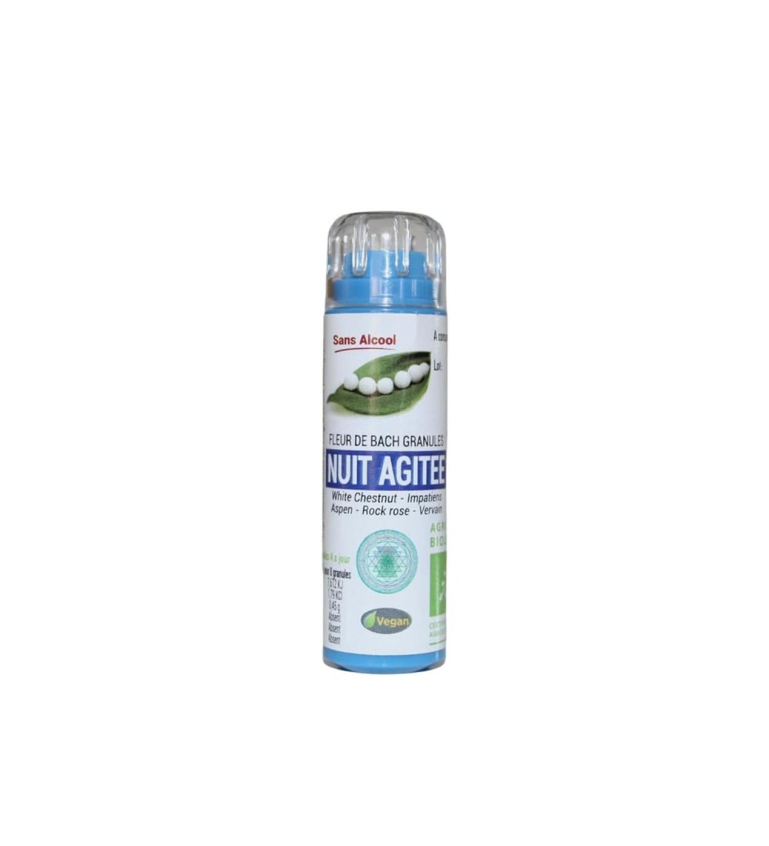 Nuit Agitee (enfants Et Ado) Complexe Elixir Fleurs De Bach Bio En Granules (6