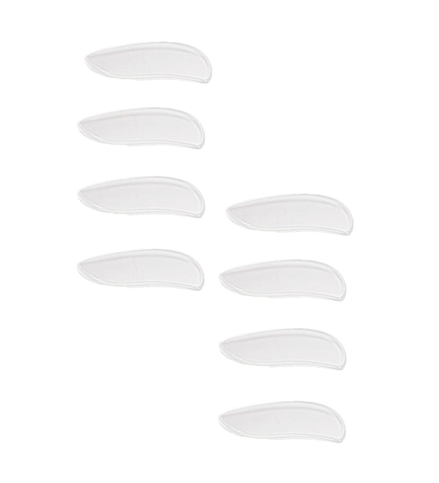 NOLITOY 4 Pairs Flatfoot Insoles - Heel Pad & Supination/Pronation Correction | Soft Gel Transparent Orthotic Inserts for Unusual Shoes - 7.8x3.5cm - Buy Online on GoSupps.com