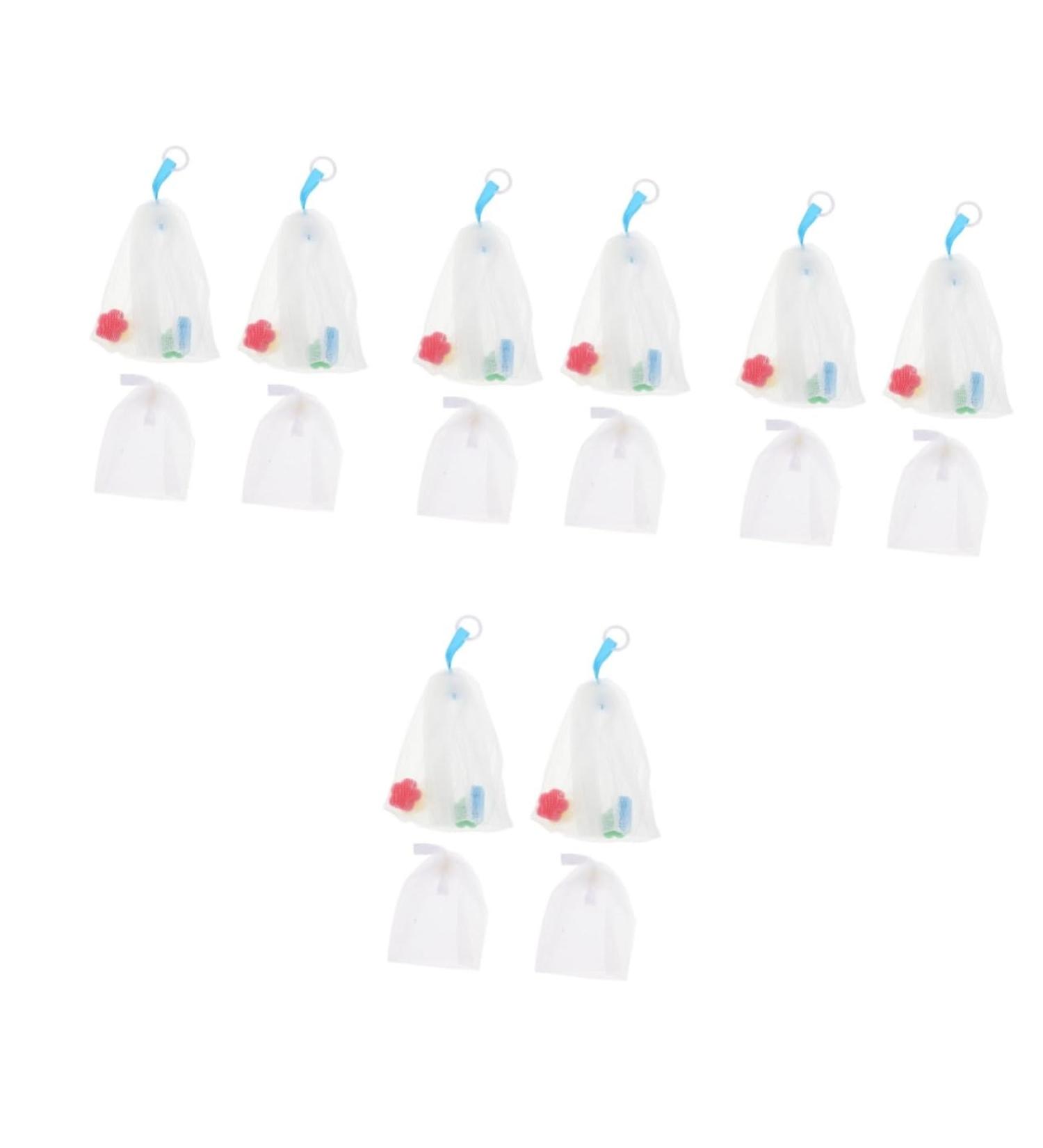Healeved 16 Pcs Foaming Net Exfoliating Soap Saver Soap Saver Pouch Mesh Soap Pouch Purpose Soap Pe - Buy Online on GoSupps.com