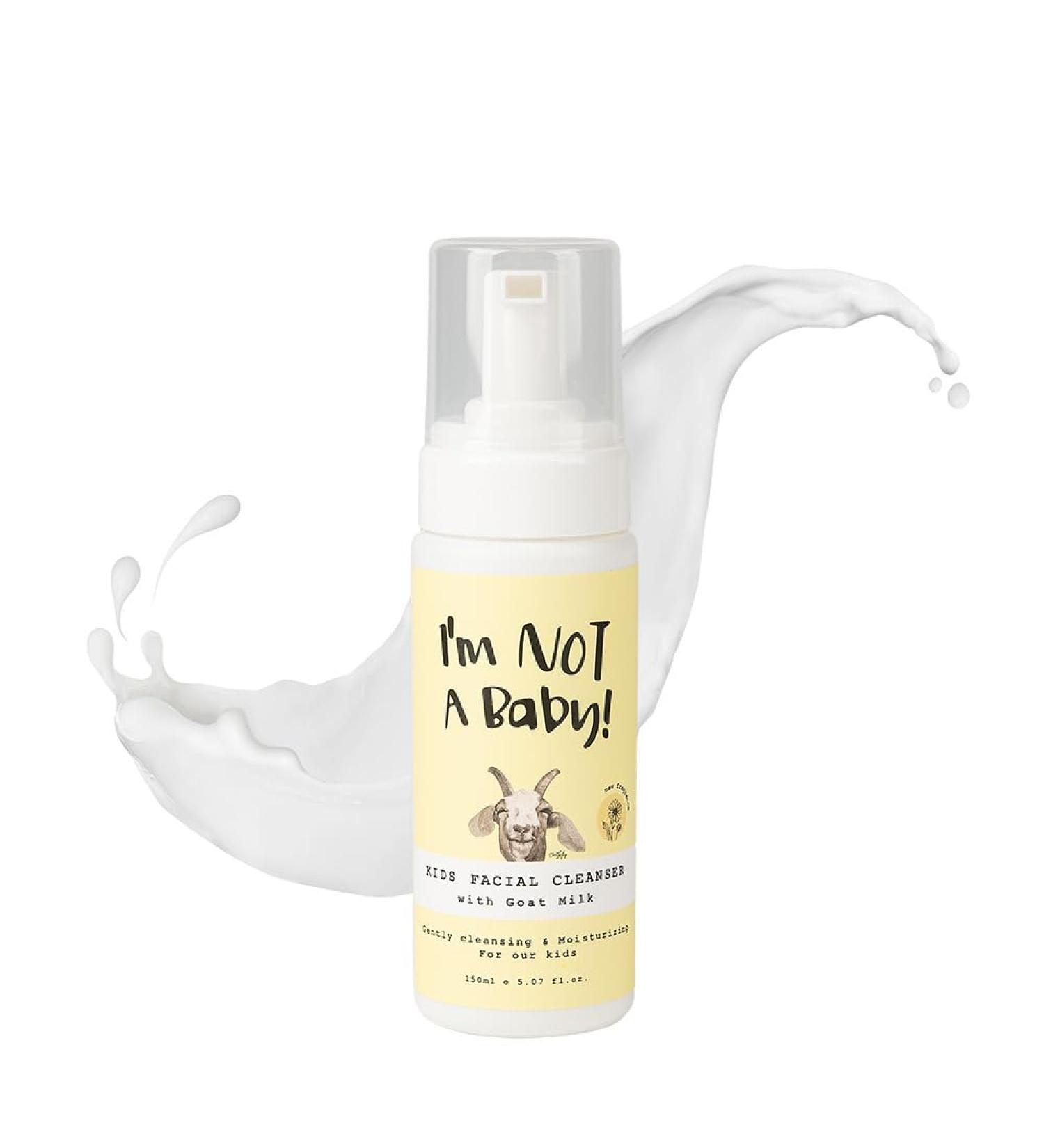 I m NOT A Baby! Kids Goat Milk Face Wash - Gentle Facial Cleanser for Sensitive Skin - Buy Online on GoSupps.com