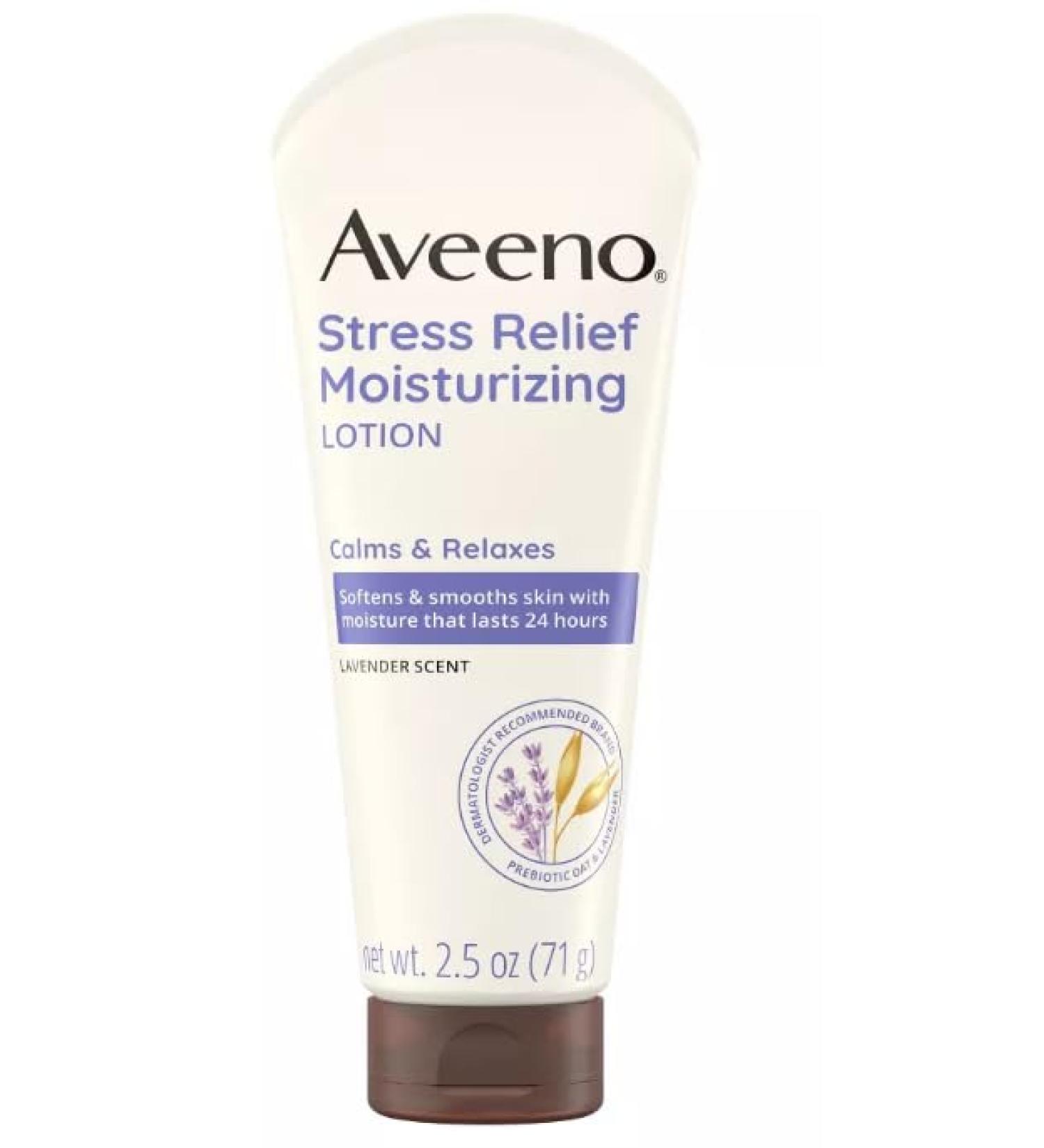 Buy Travel Size Aveeno Stress Relief Moisturizing Lotion - 2.5 oz | International Shipping Available - Buy Online on GoSupps.com
