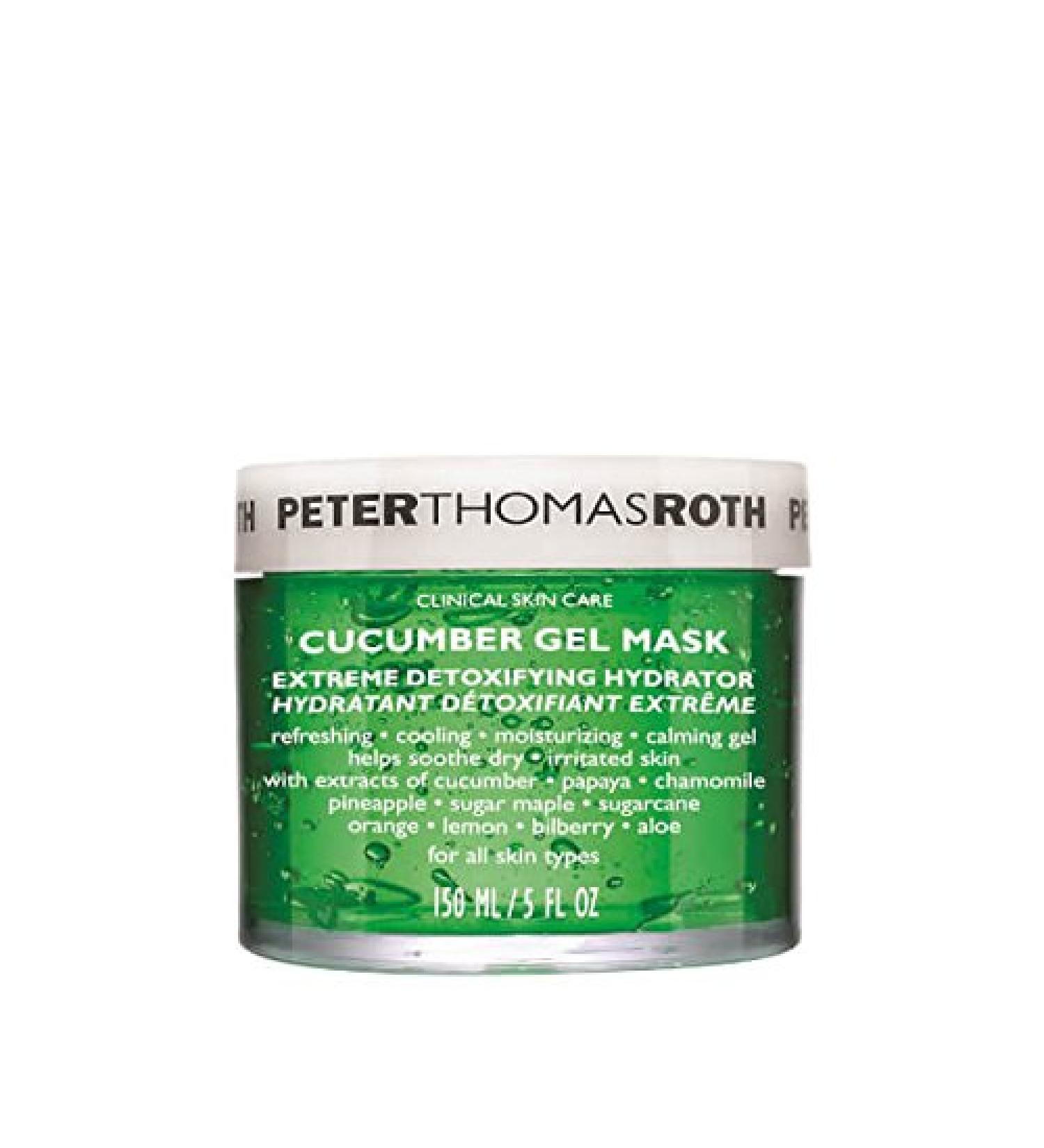 Peter Thomas Roth Peter Thomas Roth Cucumber Gel Mask (150g) suitable for all skin types soothes skin after irritating procedures including hair removal peels and electrolysis.