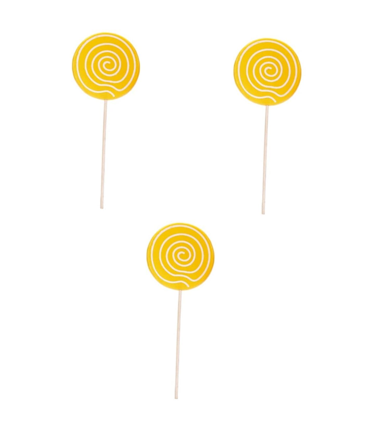 Veemoon 3pcs Lollipop Crafts Kids Playset Large Lollipop Decor Candy Lollipop Prop Carnival Cosplay Baby Food Organic Tablet Holder for Car Wedding Topper Big Lollipop Cake Child Bamboo - Buy Online on GoSupps.com