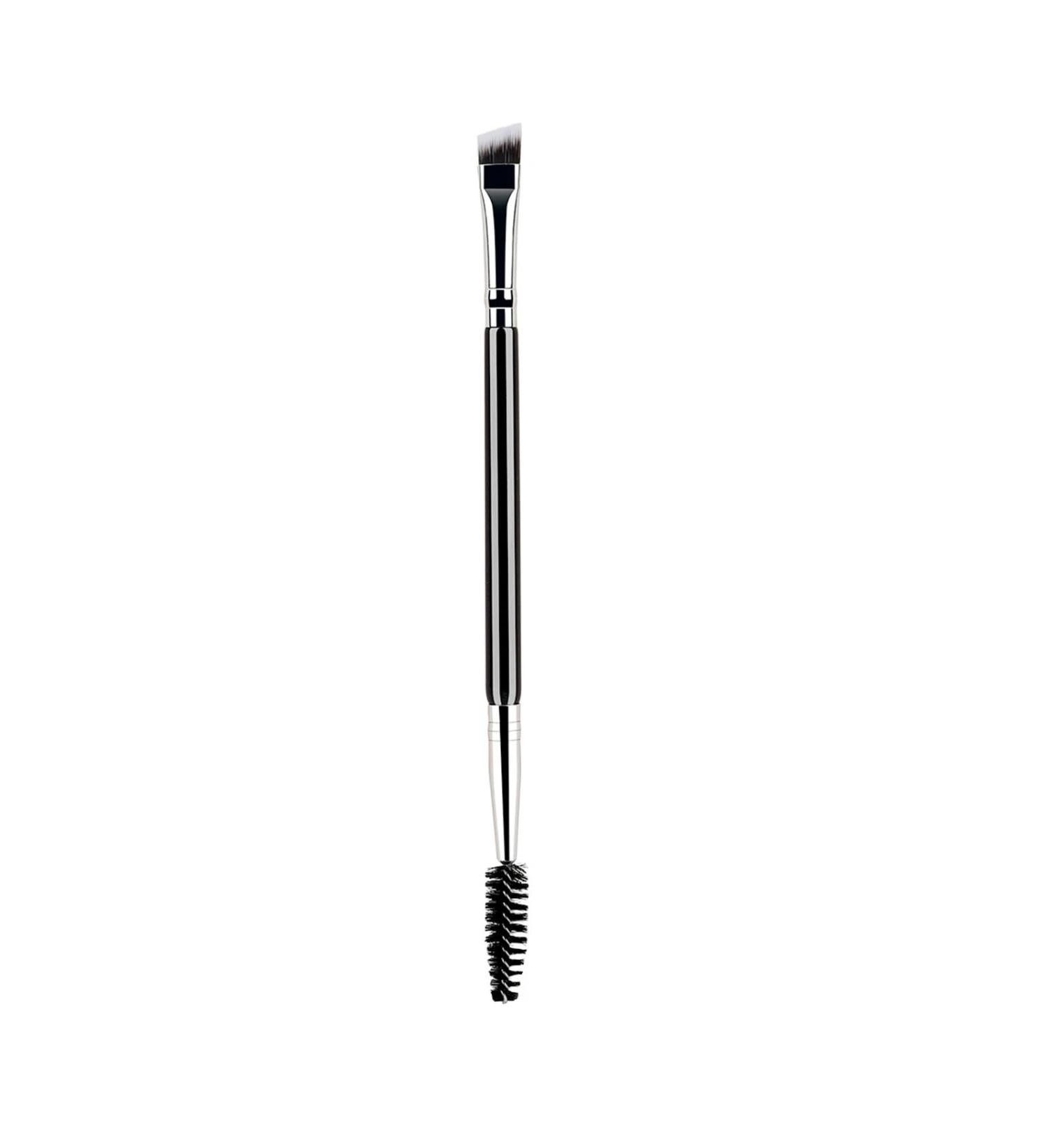 Dual Ended Eyebrow Brush & Eyelash Comb - 2 in 1 Spoolie Makeup Tool (Black Silver) - Perfect for Flawless Brows & Lashes - Buy Online on GoSupps.com