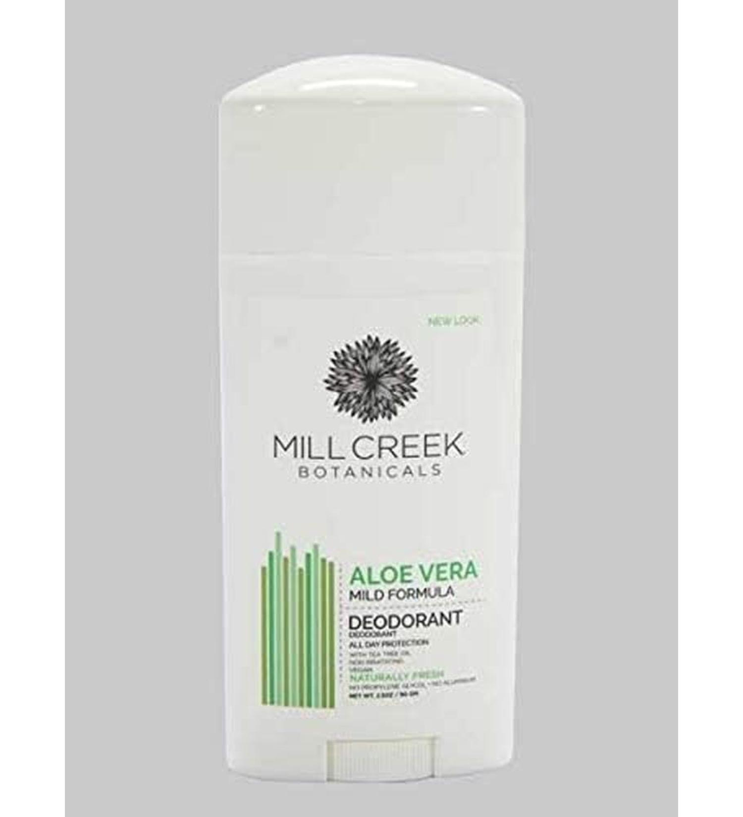 Buy Mill Creek Botanicals Aloe Fresh Deodorant Stick With Tea Tree Oil - 2.5 Oz | Natural Alcohol-Free Eco-Friendly Shipping Worldwide - Buy Online on GoSupps.com