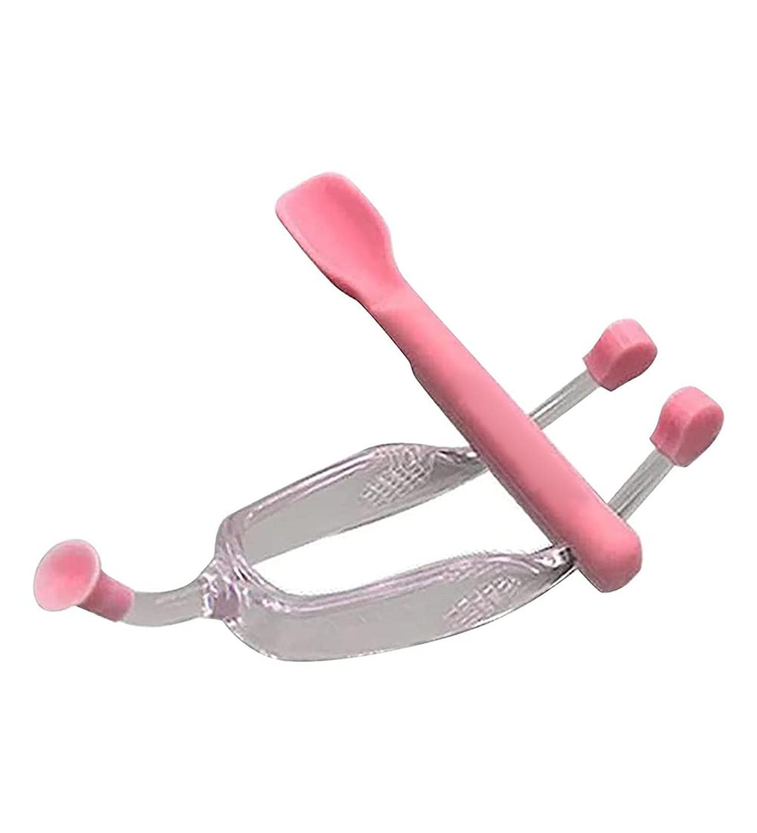 Contact Lens Tweezers & Spoon Set - Travel Size Soft & Safe Tool for Easy Lens Handling (Pink) - Buy Online on GoSupps.com