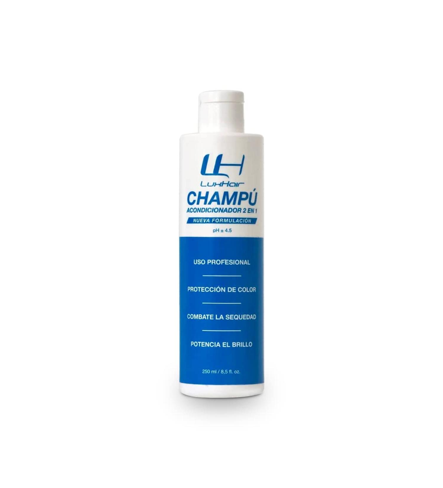 LuxHair Shampoo and Conditioner for Natural and Synthetic Hair. Color Protector for Natural Hair or Hairpieces (Brown and Black) | 250 ml | - Buy Online on GoSupps.com