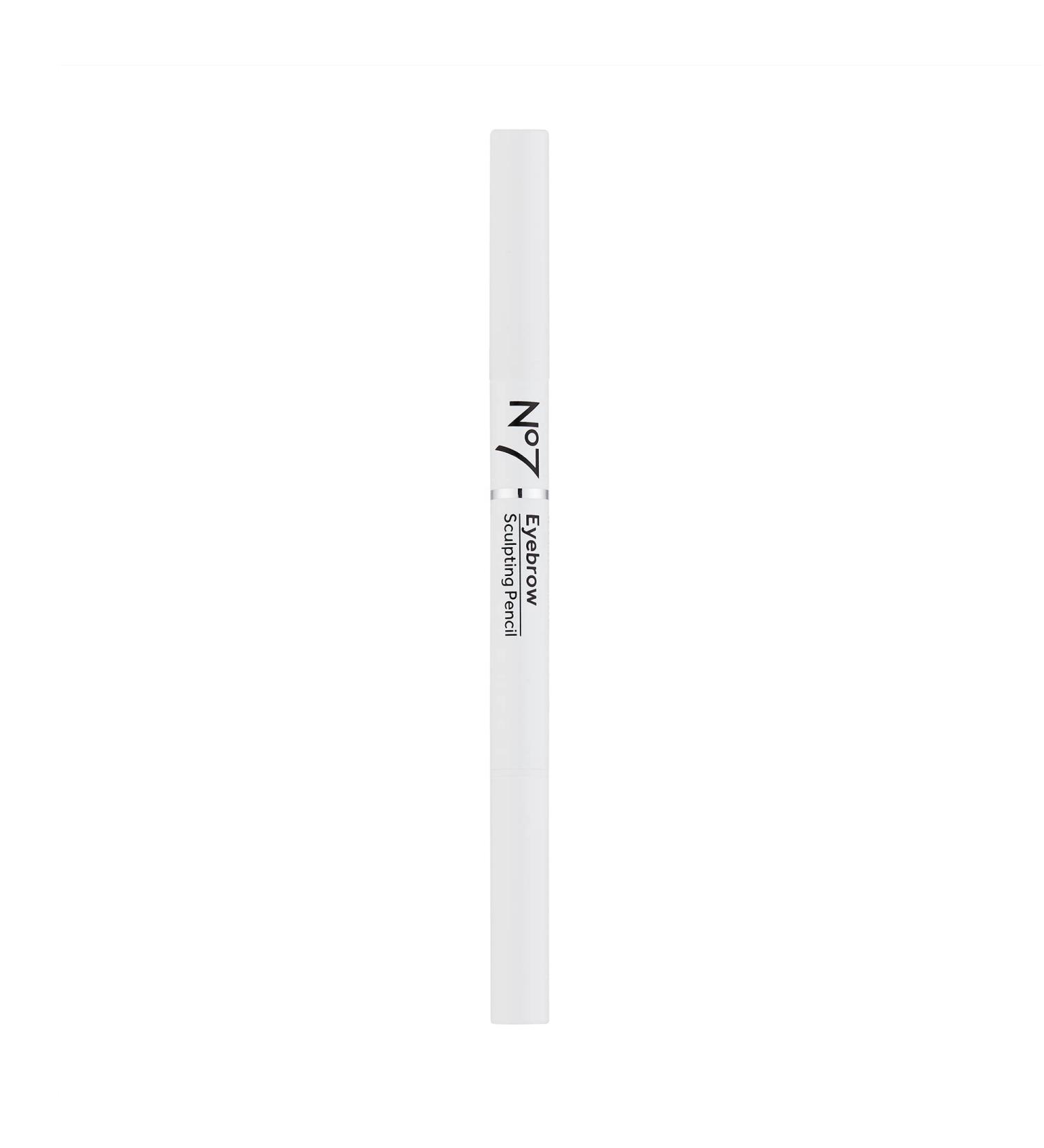 No7 Beautiful Eyebrows Sculpting Pencil in Brown - Precision-Tip Pencil with Angled Brush Tip and Spoolie Brush - 0.2g - Buy Online on GoSupps.com