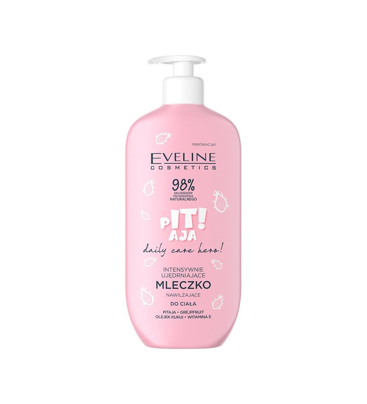 Eveline Cosmetics Daily Care Hero firming & moisturizing body lotion with dragon fruit omega acids grapefruit and kukui oil 98 natural ingredients vegan 350 ml
