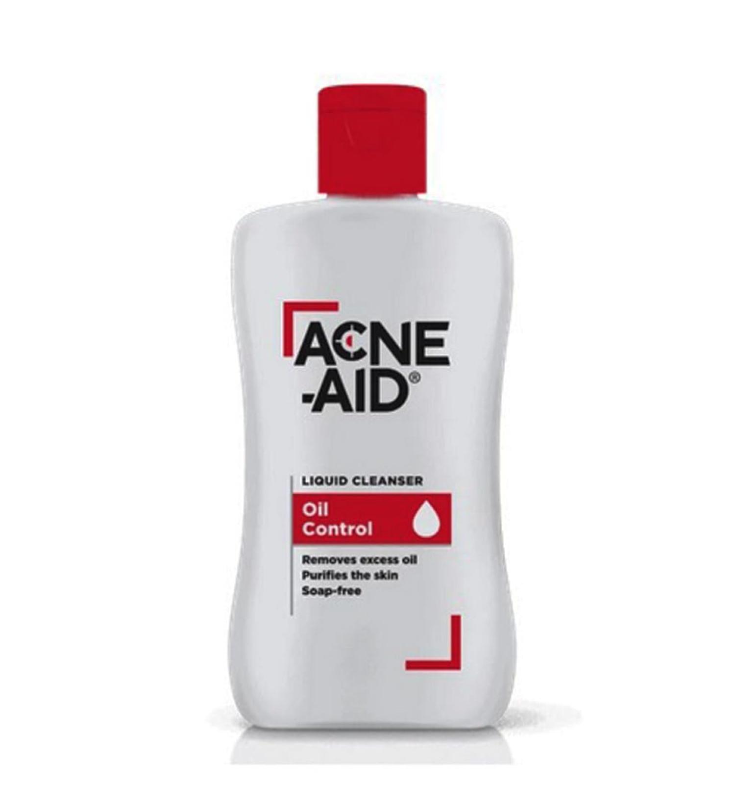 Acne-Aid Liquid Cleanser Oily Skin 100Ml Colour | White Red Volume | 100 Ml -Soap-free formula Cleanser - For Acne Prone and oily skin -Restores skin's moisture barrier - Buy Online on GoSupps.com