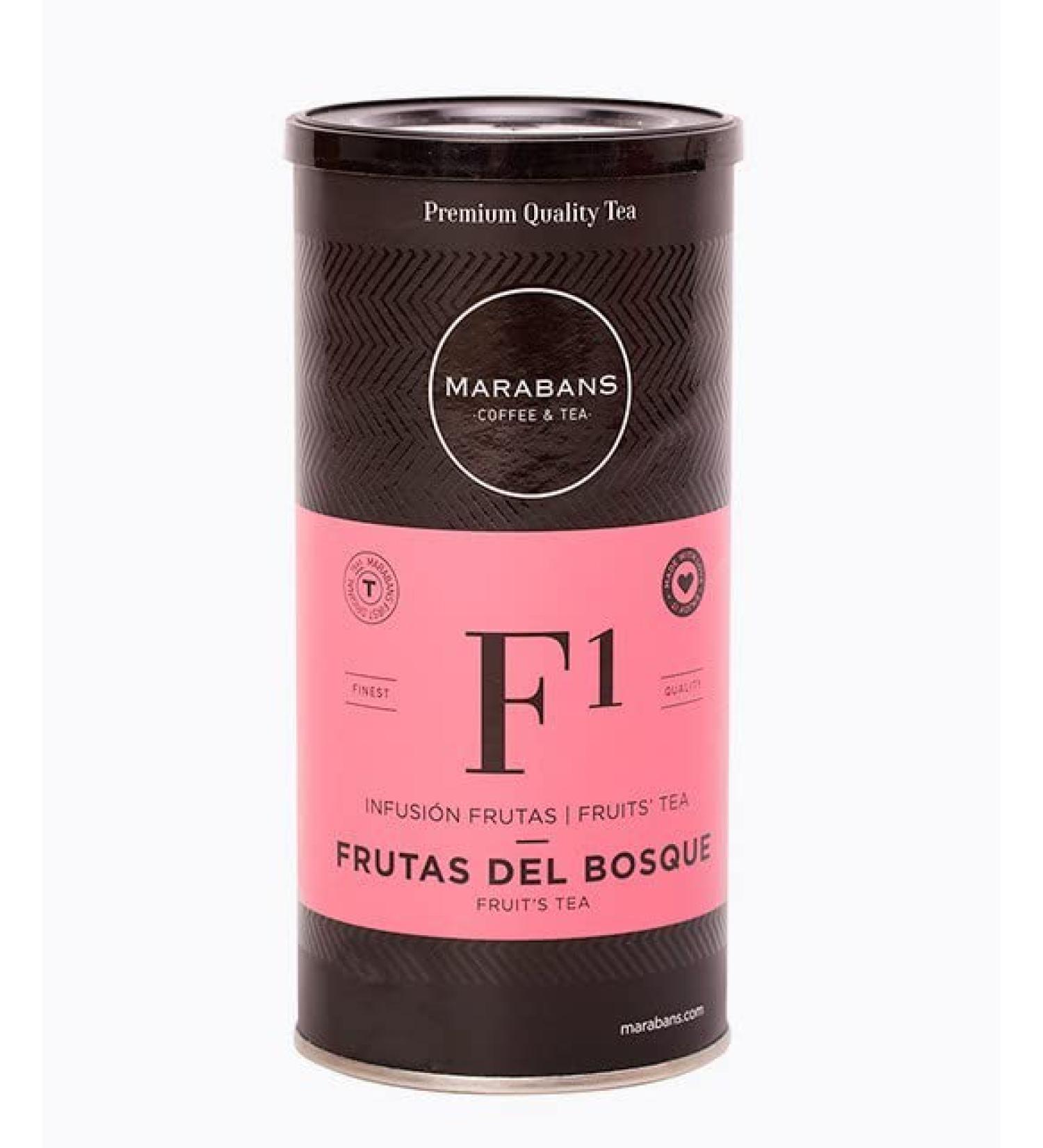  Marabans Coffee & Tea Marabans Forest Fruit Tea in Leaf. Pot 150 grams. Gluten free. - Buy Online on GoSupps.com