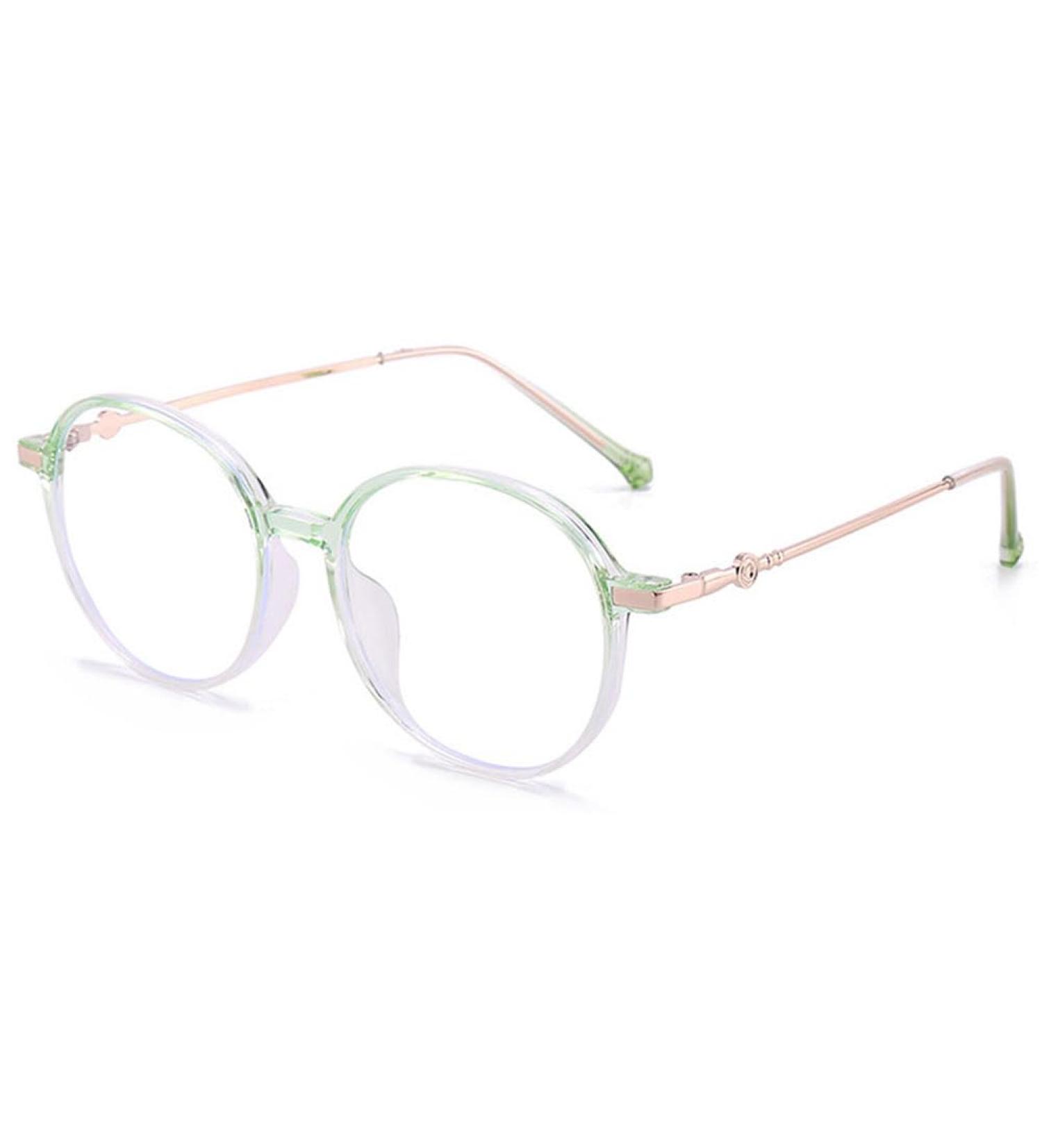 Lanomi Anti Blue Light Reading Glasses for Men & Women - Stylish TR90 Round Visual Aid 1.0 to 4.0 Magnification Fatigue Relief Green - Buy Online on GoSupps.com