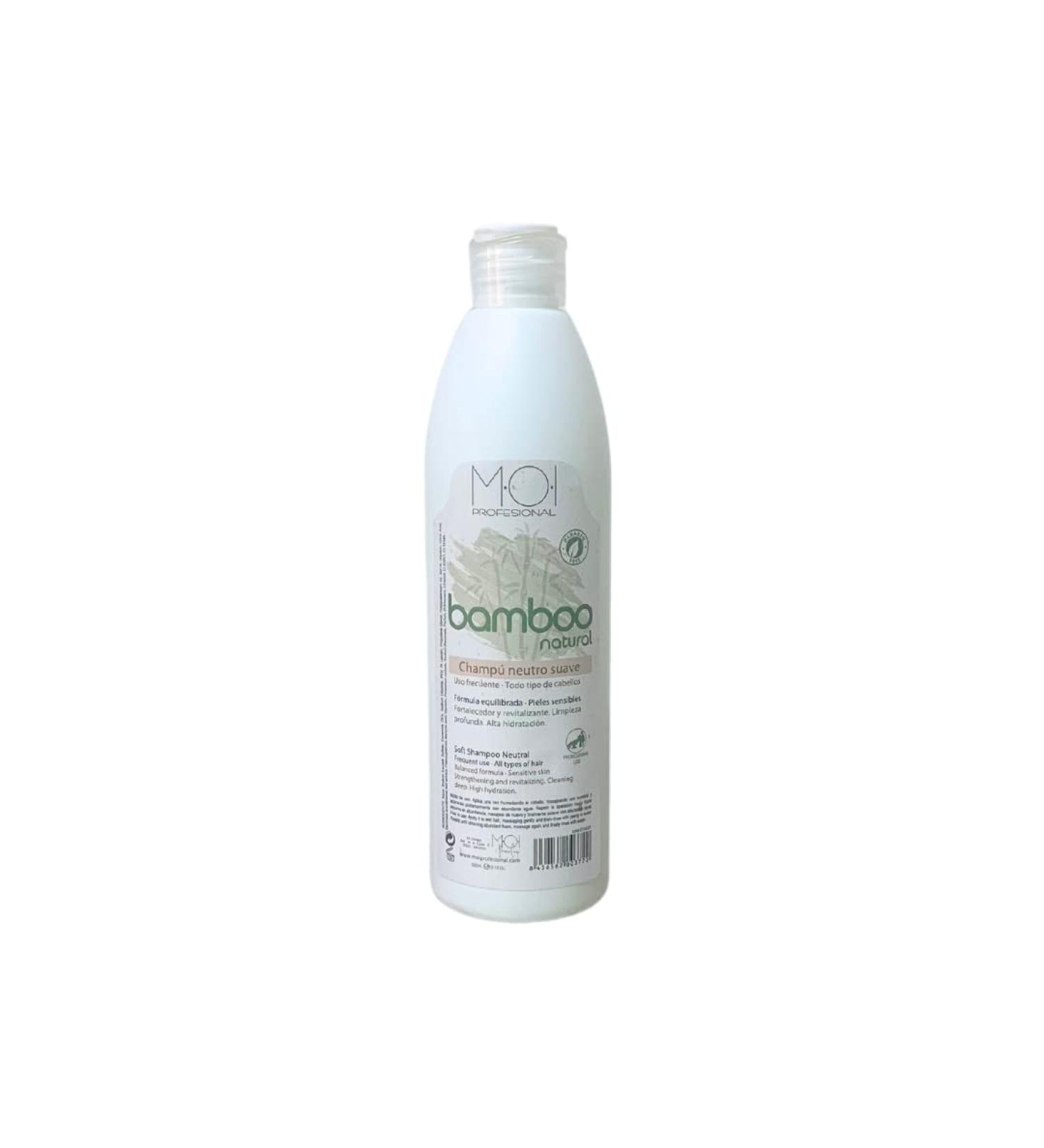 Moi Profesional Moi Professional Moi Haircare Gentle Neutral Professional Shampoo with Natural Bamboo Paraben-Free Frequent Use 300 ml 330 g