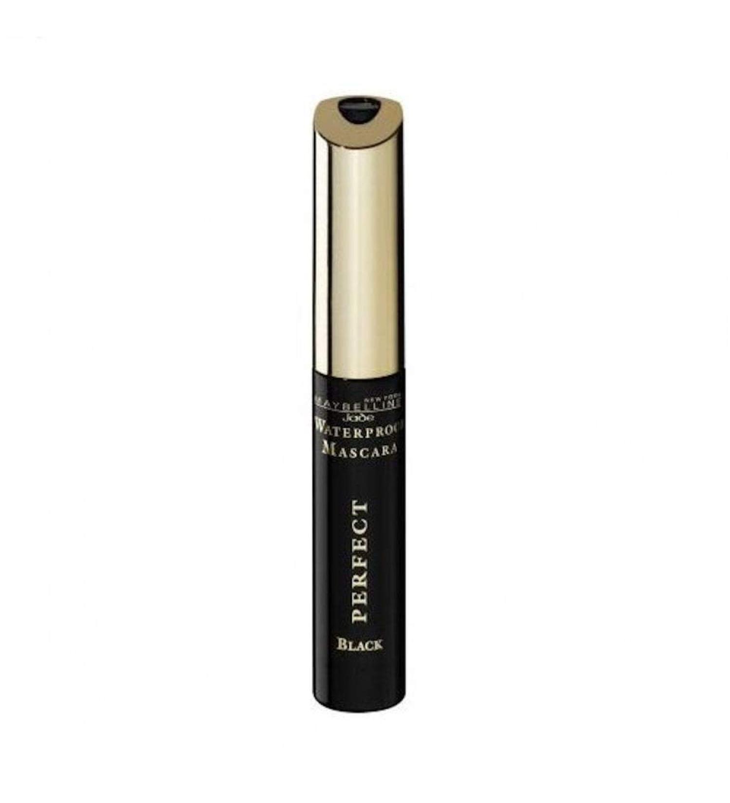 Maybelline New York Mascara Perfect Waterproof Schwarz 61 / mascara for long -lasting and compacted eyelashes dermatologically tested 1 x 10 ml