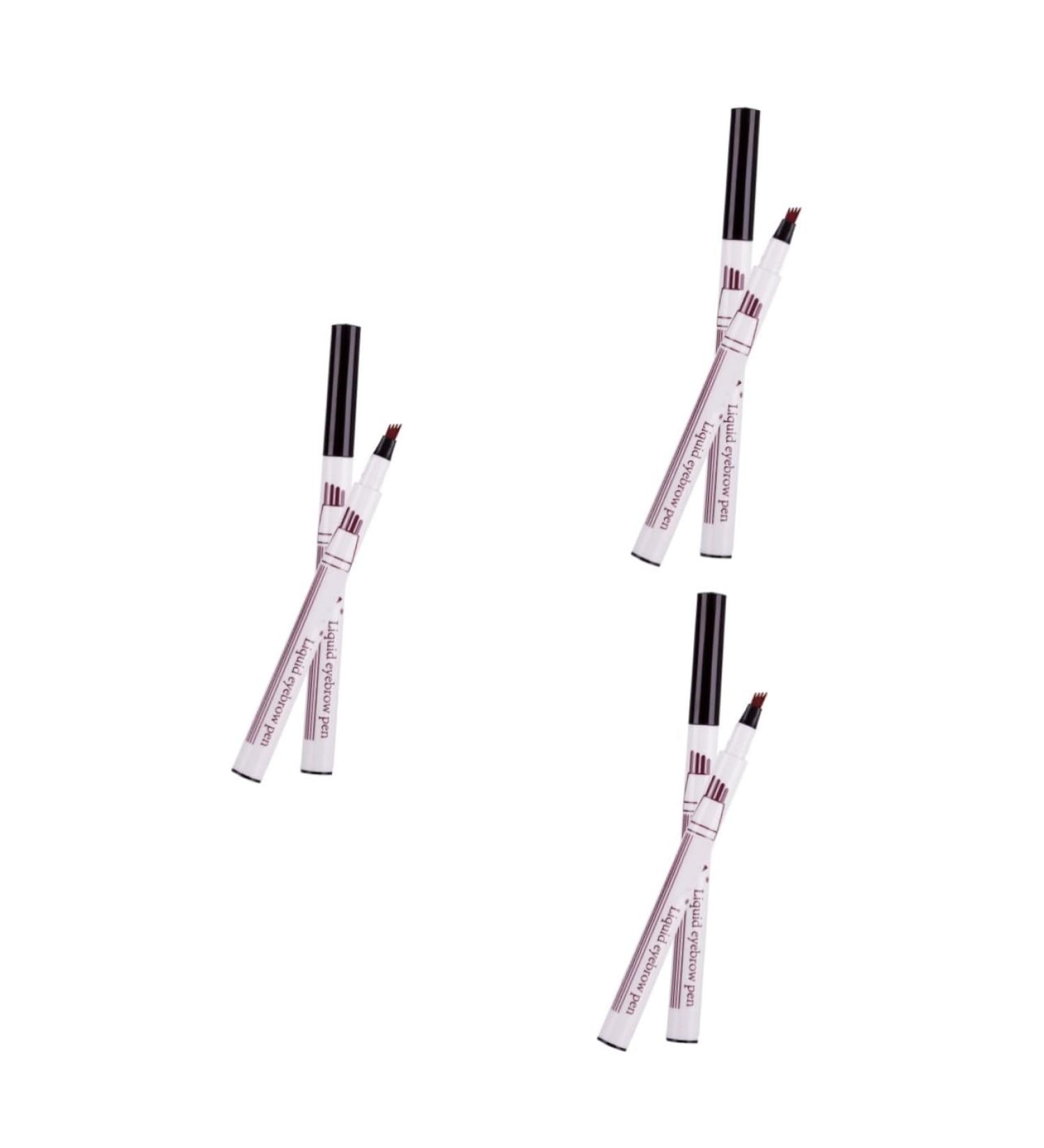 Beavorty Liquid Eyebrow Pen 3pcs Grey Eyebrow Pronged Waterproof Natural # Pencil Dark Liquid Sweat-proof Four Durable 1 count (Pack of 1) As Shownx3pcs - Buy Online on GoSupps.com