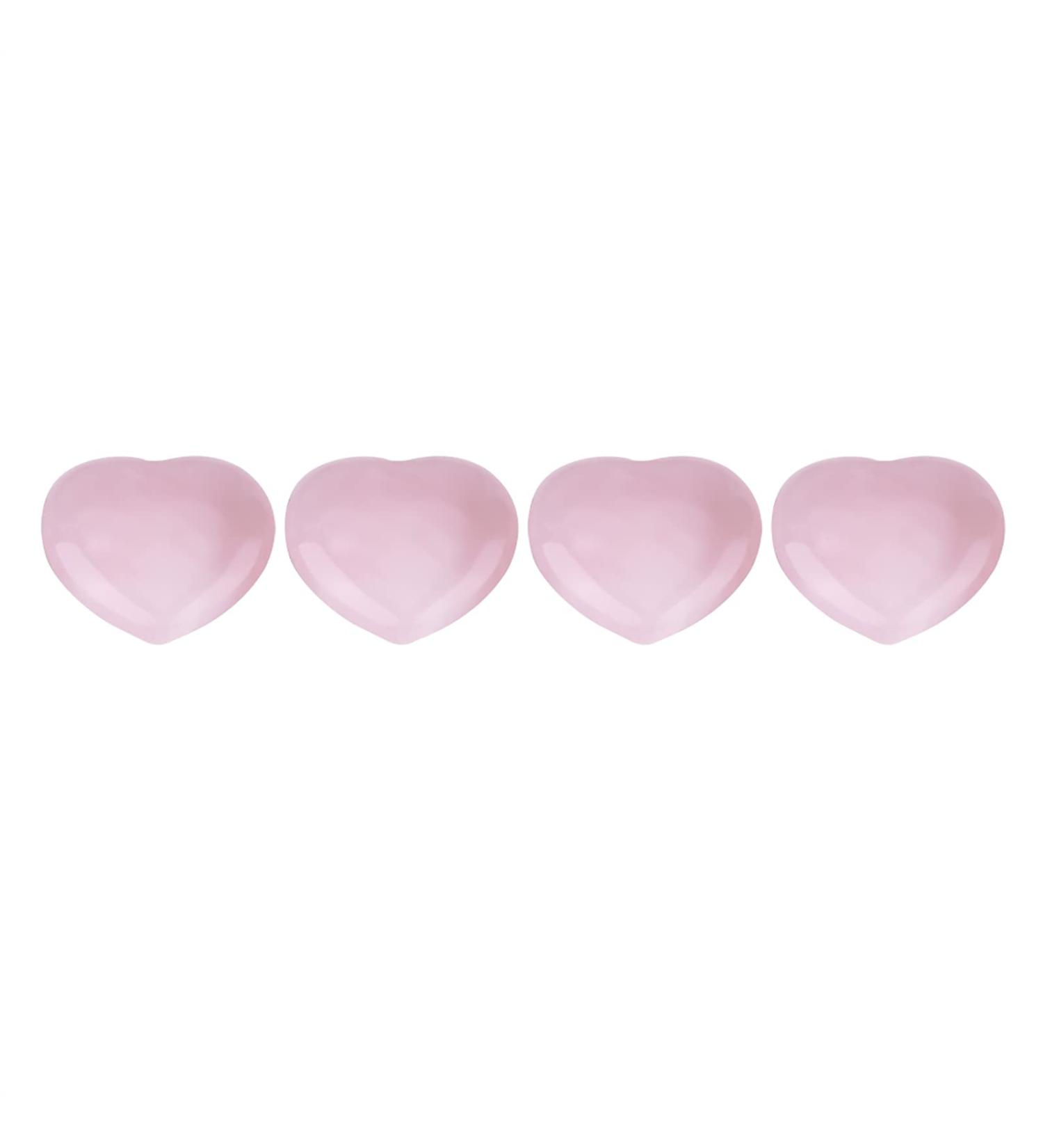 Lot de 4 pierres de gu rison en quartz rose sculpt en forme de c ur - Pierre de gu rison semi-pr cieuse - Buy Online on GoSupps.com