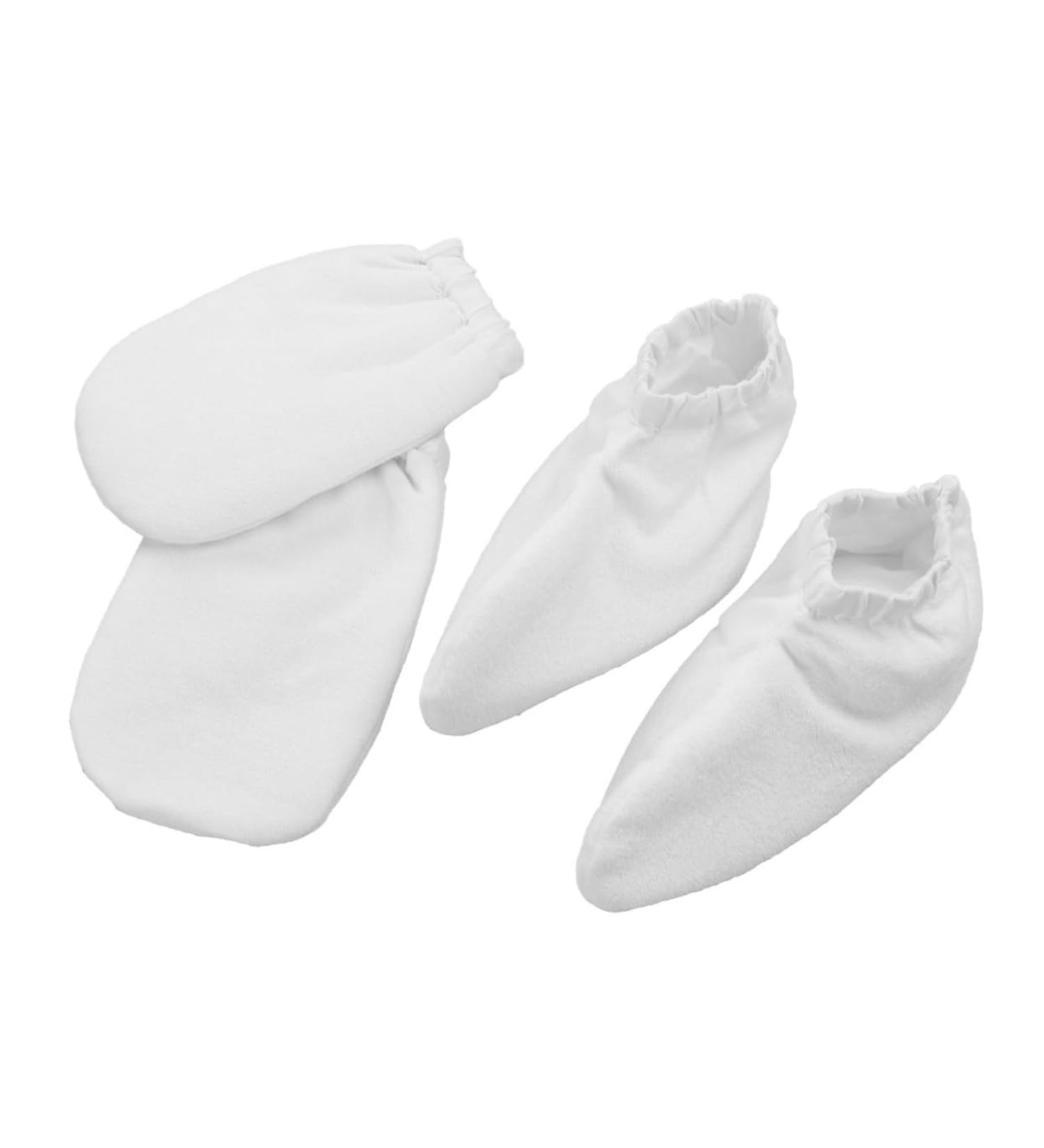2paires De Paraffine Blancs Pour Soins Des Mains Housse Isolante Pour Bain De Cire Et - Buy Online on GoSupps.com
