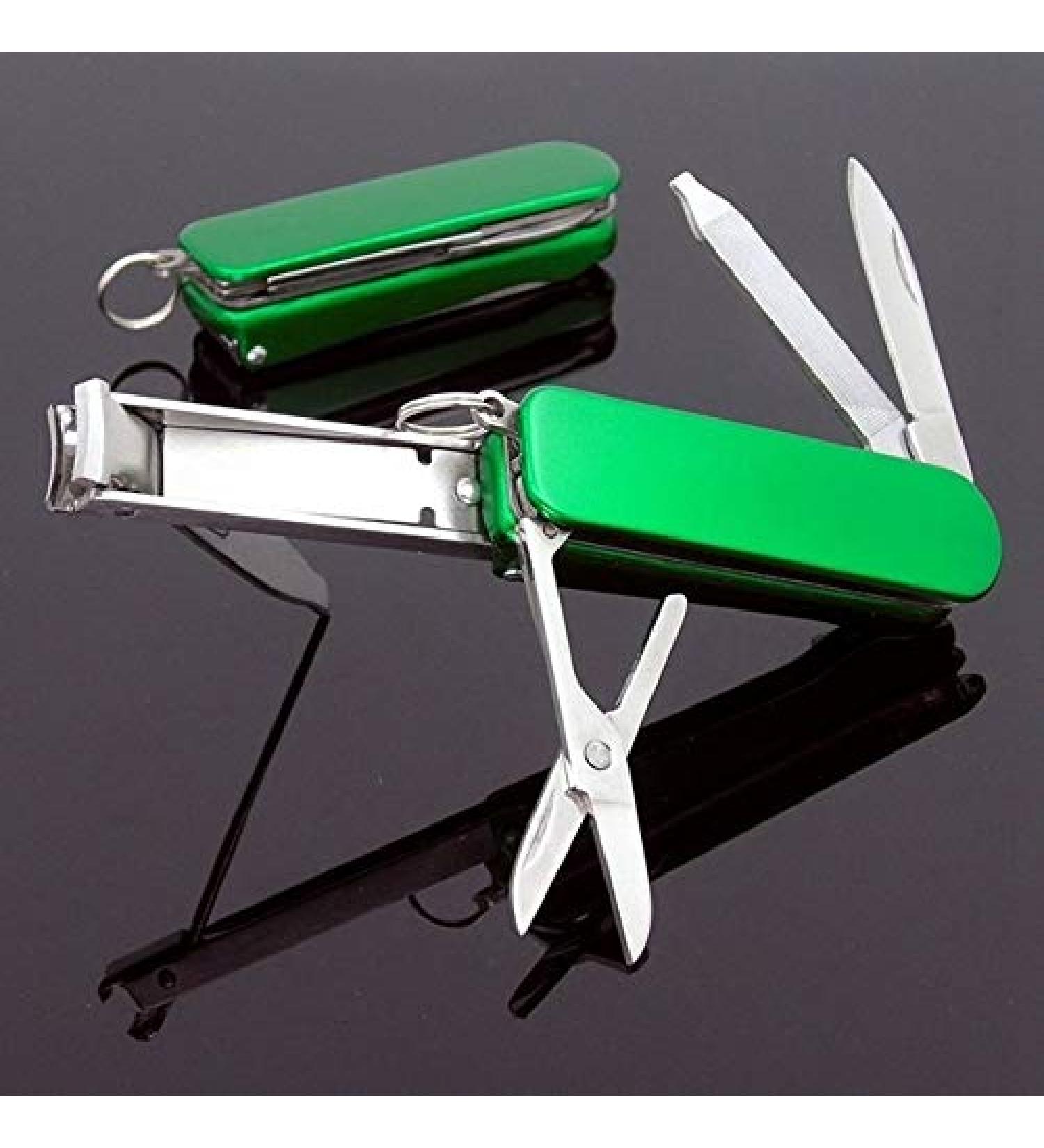 PSGS Multifunctional Nail Clipper Belt Finger File Belt Key Ring Finger Scissors Belt Finger Plier Belt Scissors (Color : GR) - Buy Online on GoSupps.com