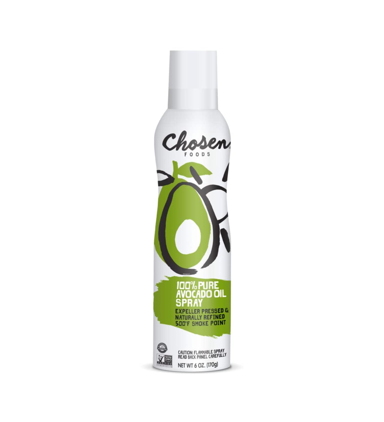 Chosen Foods 100% Pure Avocado Oil Spray - Keto & Paleo Friendly Cooking Spray for Baking & Frying - 6 oz (Pack of 1) - Buy Online on GoSupps.com
