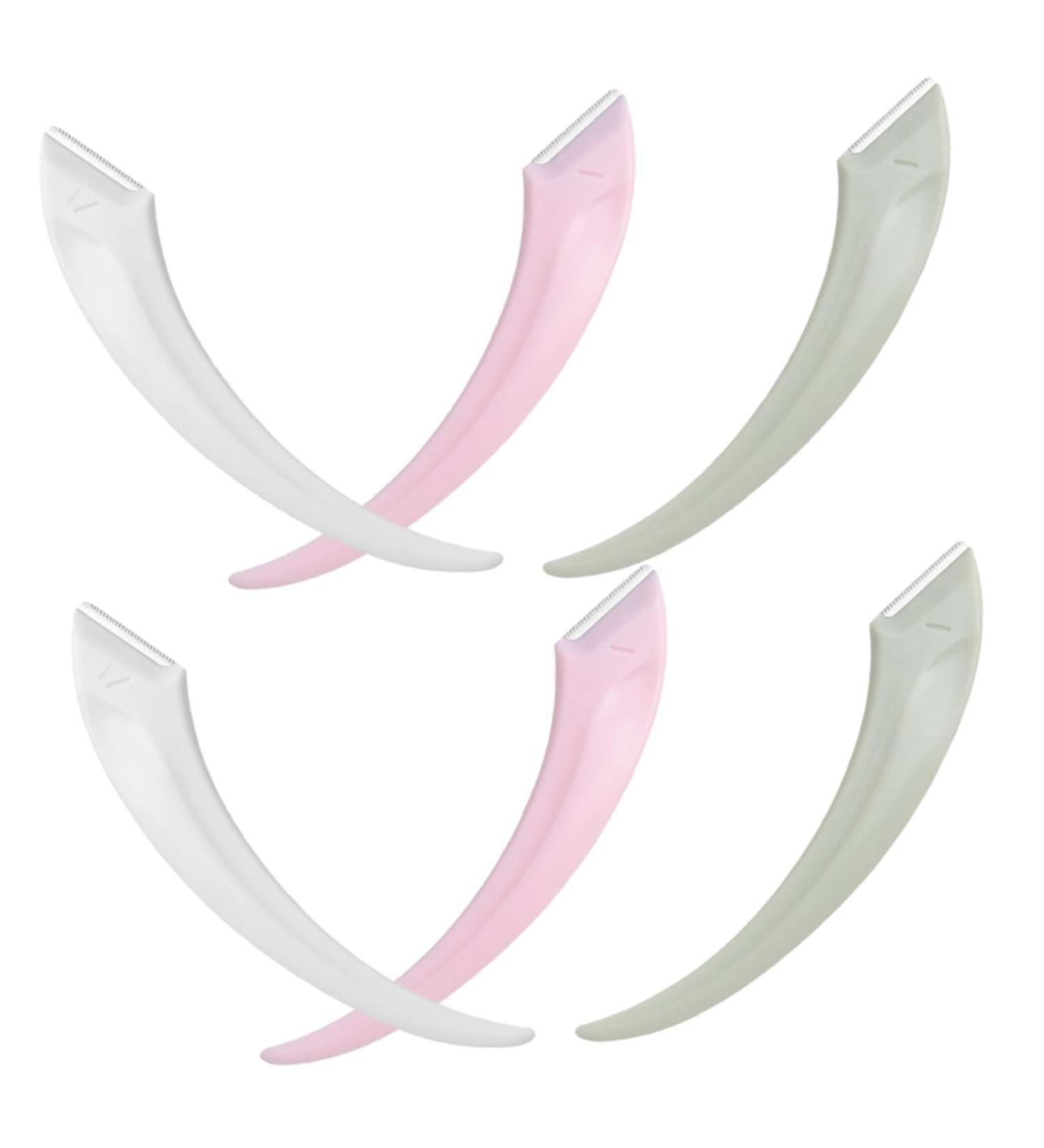 Frcolor 6Pcs Meniscus Hair Edge Brush & Facial Razor Set | Anti-Scratch Eyebrow Trimmer for Women | Stainless Steel Dermaplaning Tool | Miss Cosmetics - Buy Online on GoSupps.com