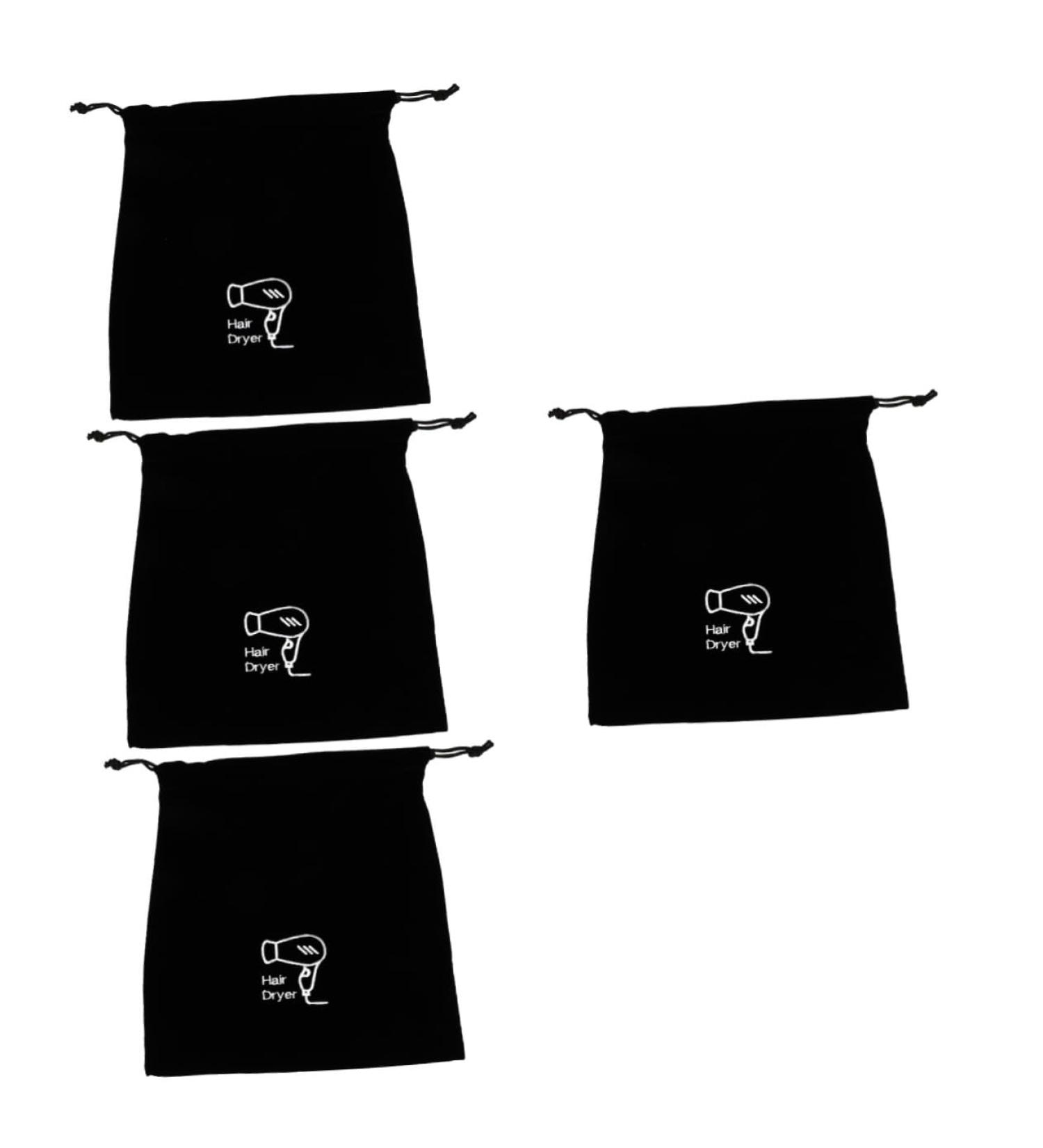 SKISUNO 4pcs Flannel Hair Dryer Bag Velour Portable Blow Dryer Bag Travel Bag for Blow Dryer and Hair Tool - Buy Online on GoSupps.com