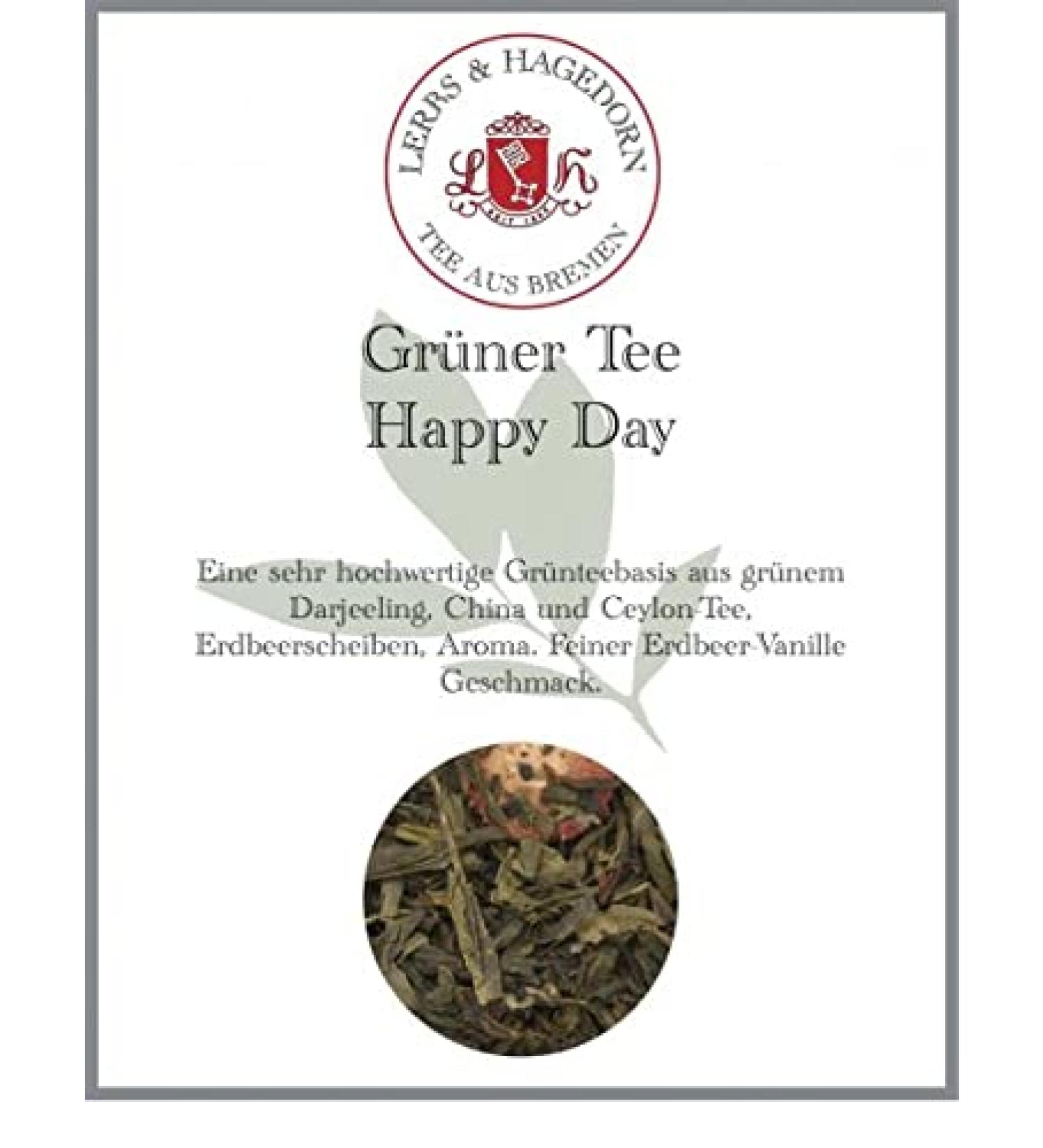  Lerbs & Hagedorn Happy Day Green Tea 250g - Buy Online on GoSupps.com
