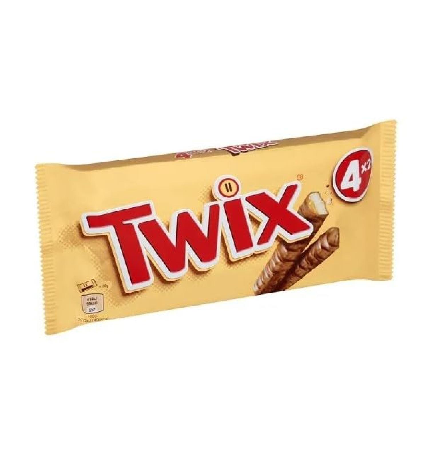 3 x Twix Caramel & Milk Chocolate Fingers Twin Biscuit Snack Bars Multipack 4 x 40g Delicious Tasty And Twisty Treat Gift Hamper For Birthday Christmas Sold By Kidzbuzz