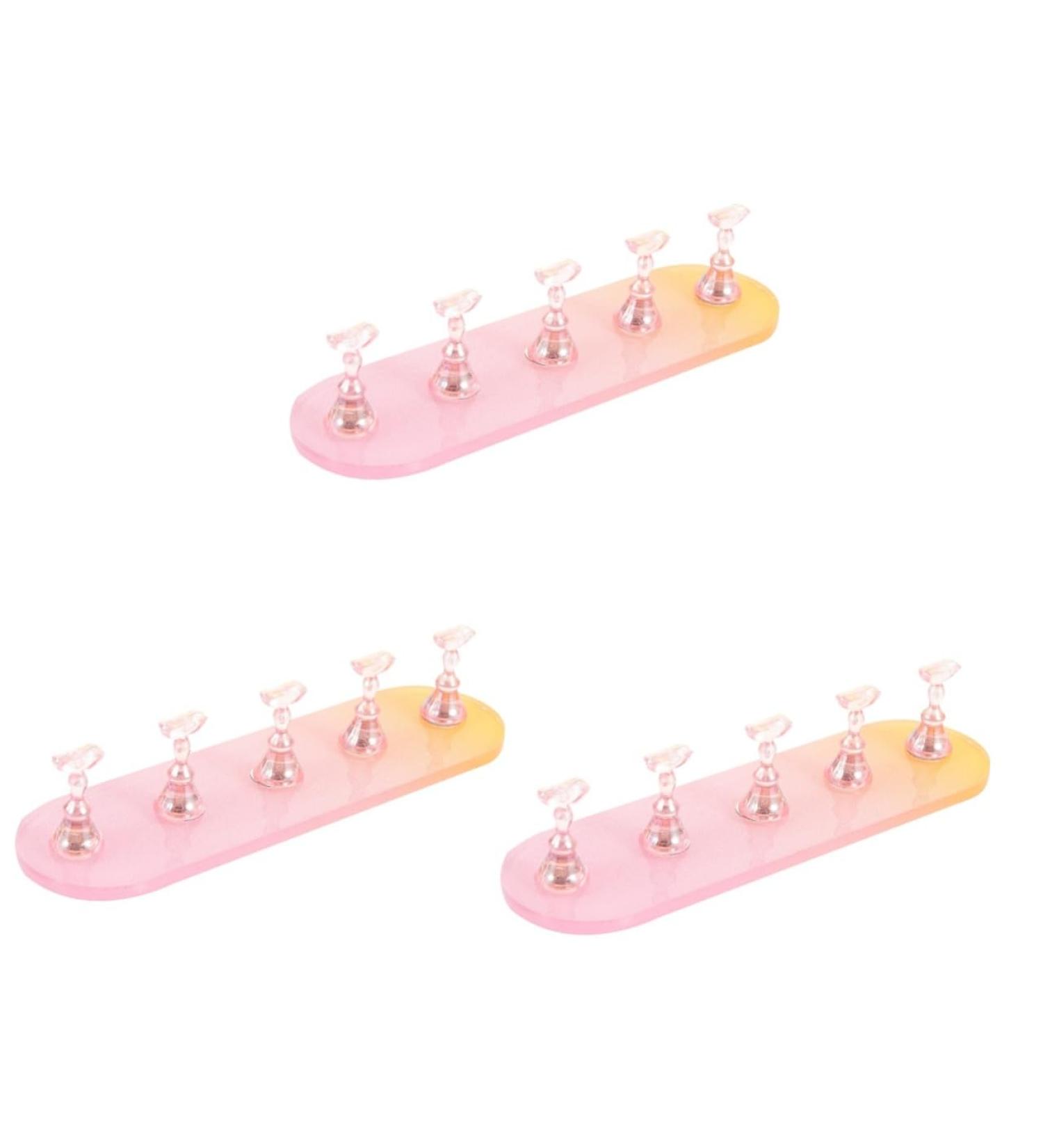 POPETPOP 3 Sets Nail Practice Holder Nail Stand Training Nail Racks Nail Decoration Convenient Nail Holders Beauty Nail Display Nail Practice Stand Plastic Bracket Magnetic - Buy Online on GoSupps.com