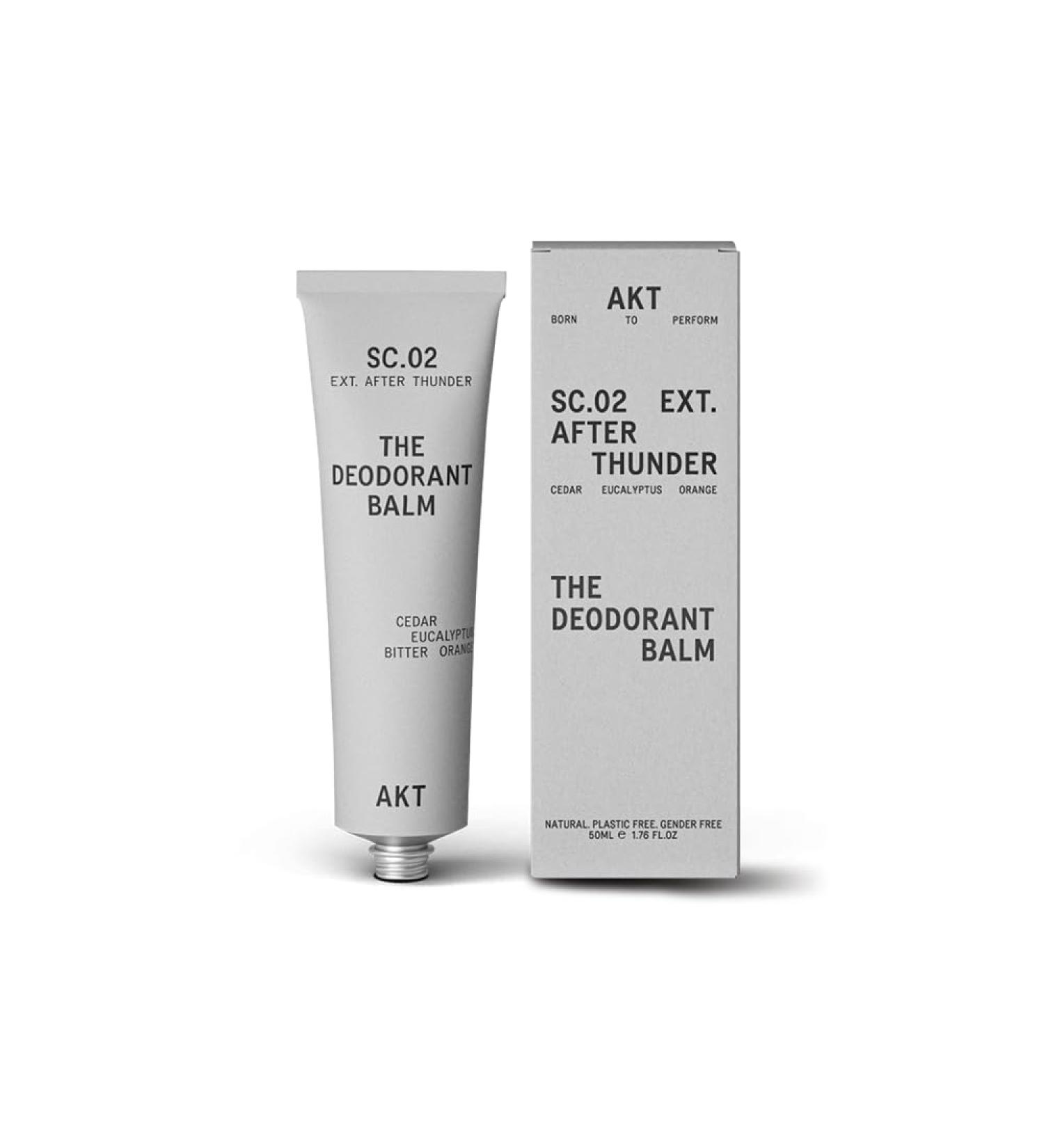 AKT DEODORANT BALM SC.02 AFTER THUNDER 50ml - Award-Winning Natural Deodorant, Plastic-Free, Aluminium-Free, Long-Lasting Formula - Buy Online on GoSupps.com