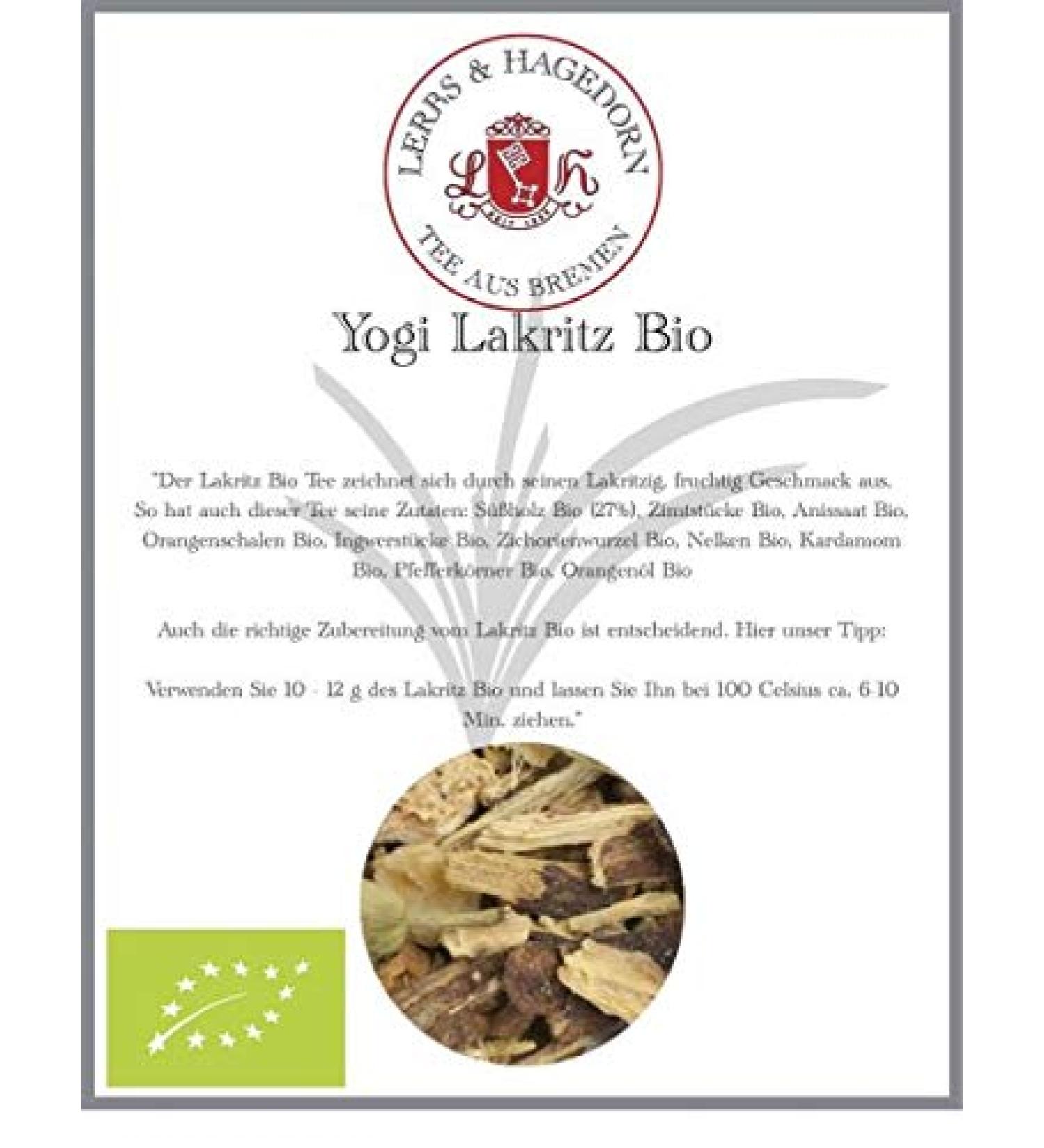  Lerbs & Hagedorn Yogi Organic Licorice 1 kg - Buy Online on GoSupps.com