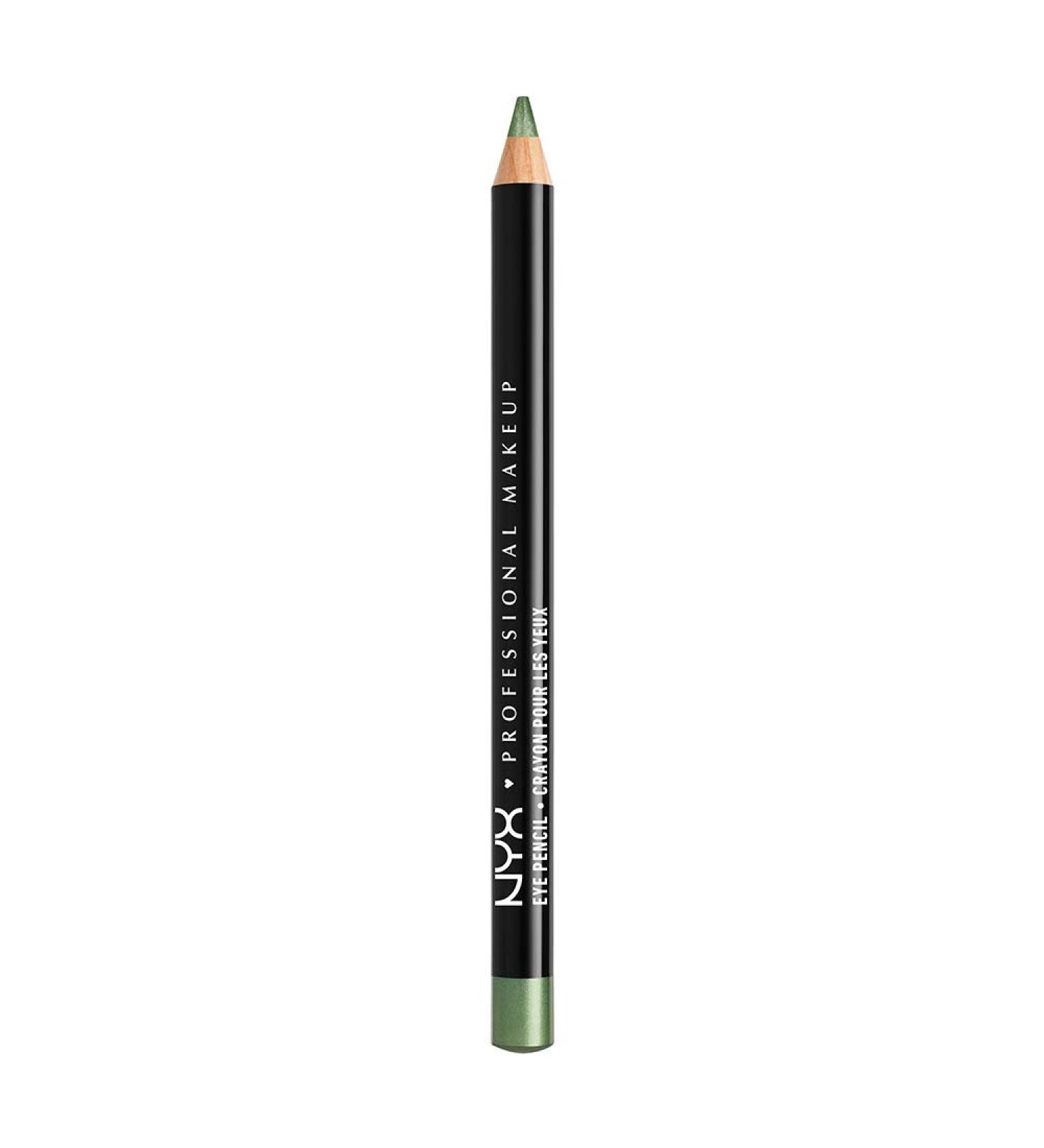 NYX Slim Eye Pencil - Moss Green Eyeliner | 1 Count Pack - Long-Lasting Formula - Buy Online on GoSupps.com