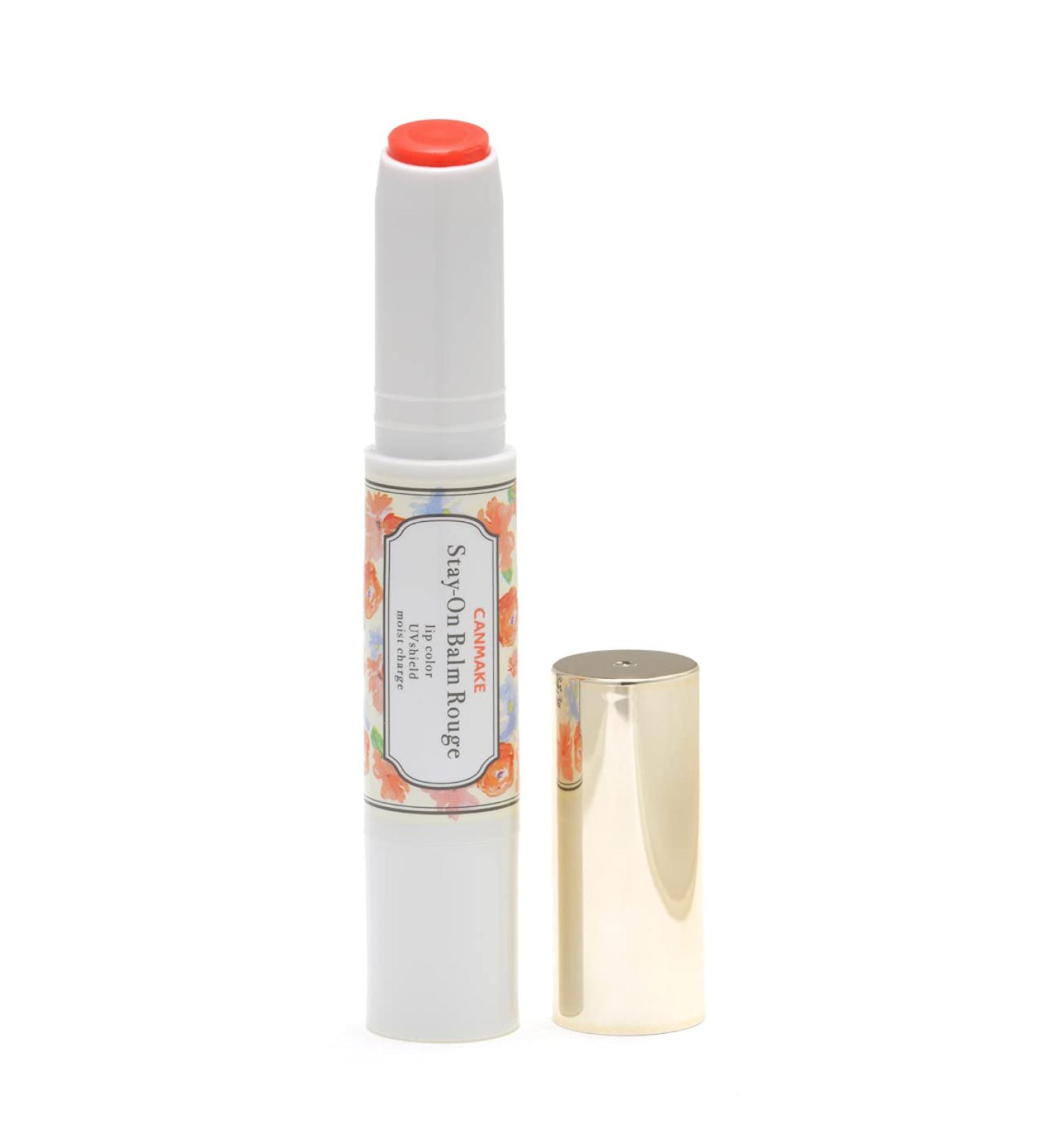 Canmake Stay-On Balm Rouge Tint T05 Sweetie Poppy - Long-lasting Lip Color for Every Occasion | International Shipping Available - Buy Online on GoSupps.com